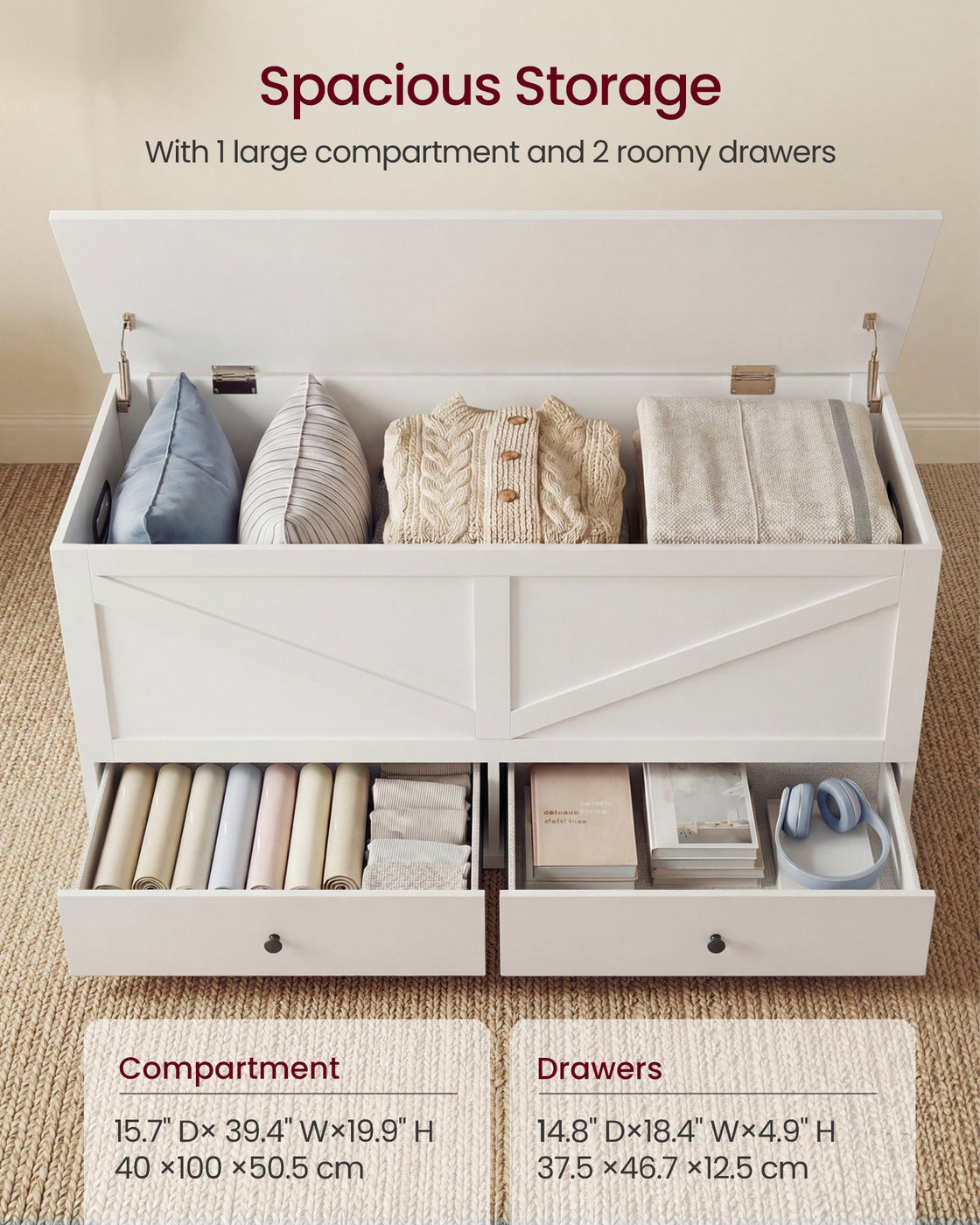 Farmhouse Storage Bench