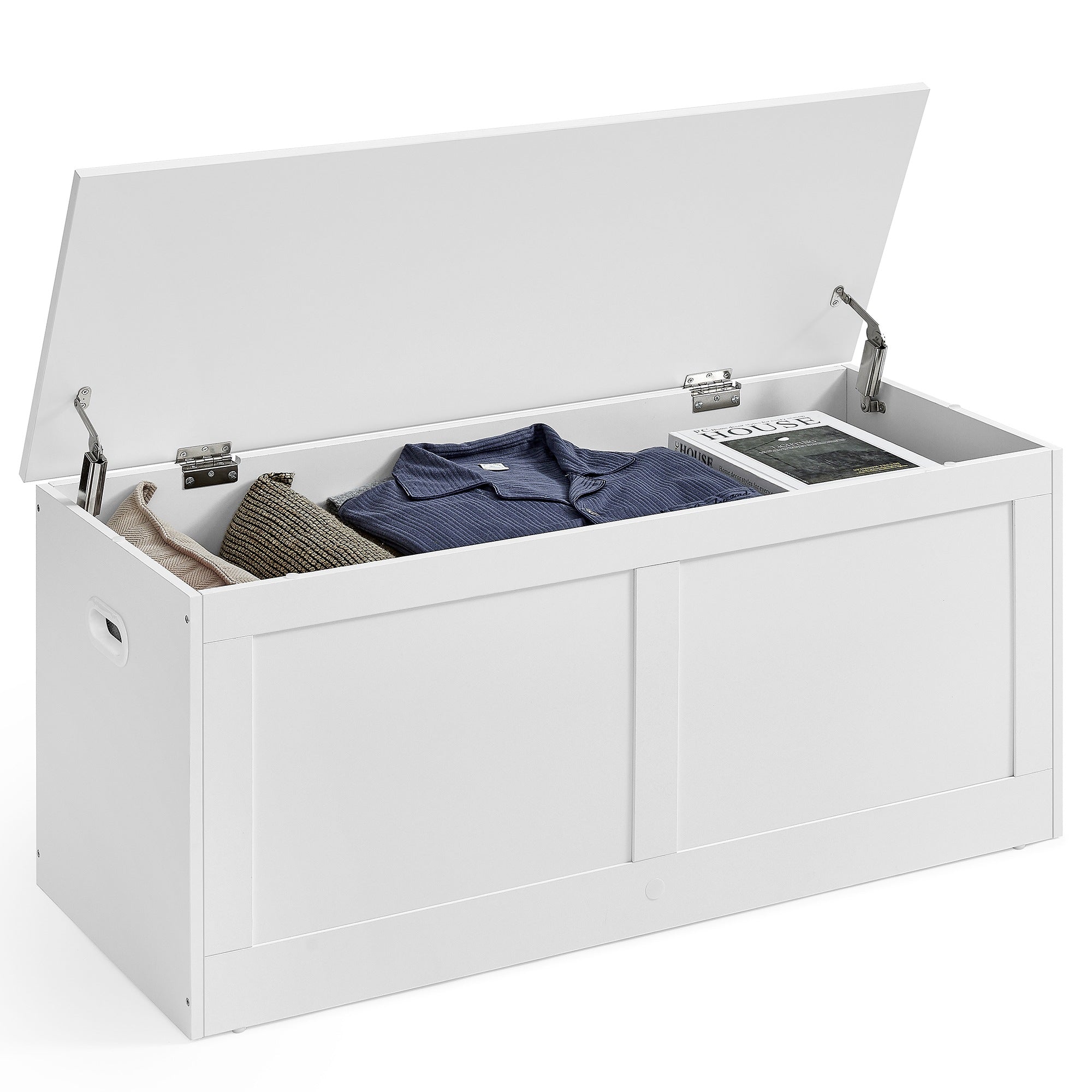 Storage Chest with 2 Safety Hinges