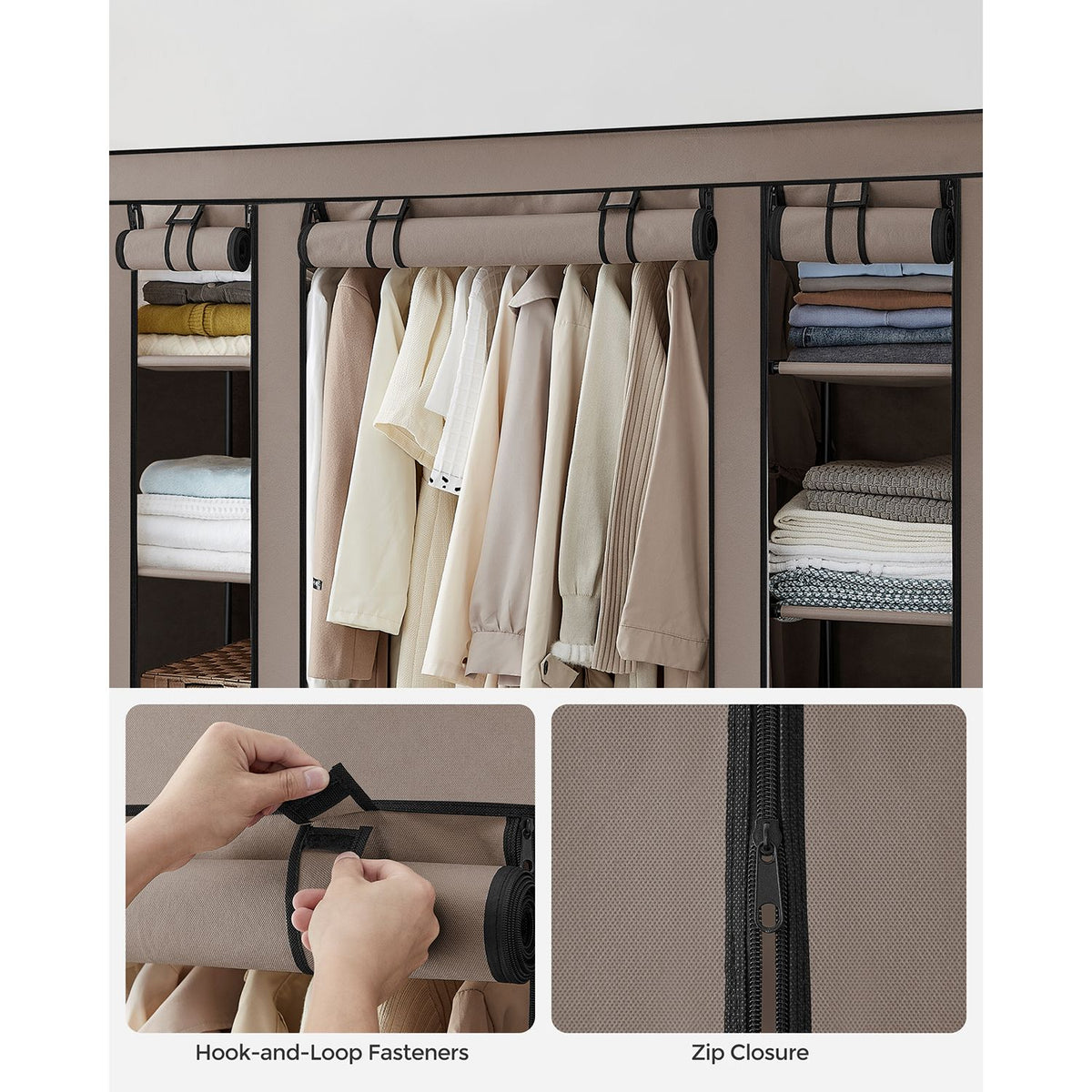 Closet Wardrobe - Non-Woven Fabric Cover