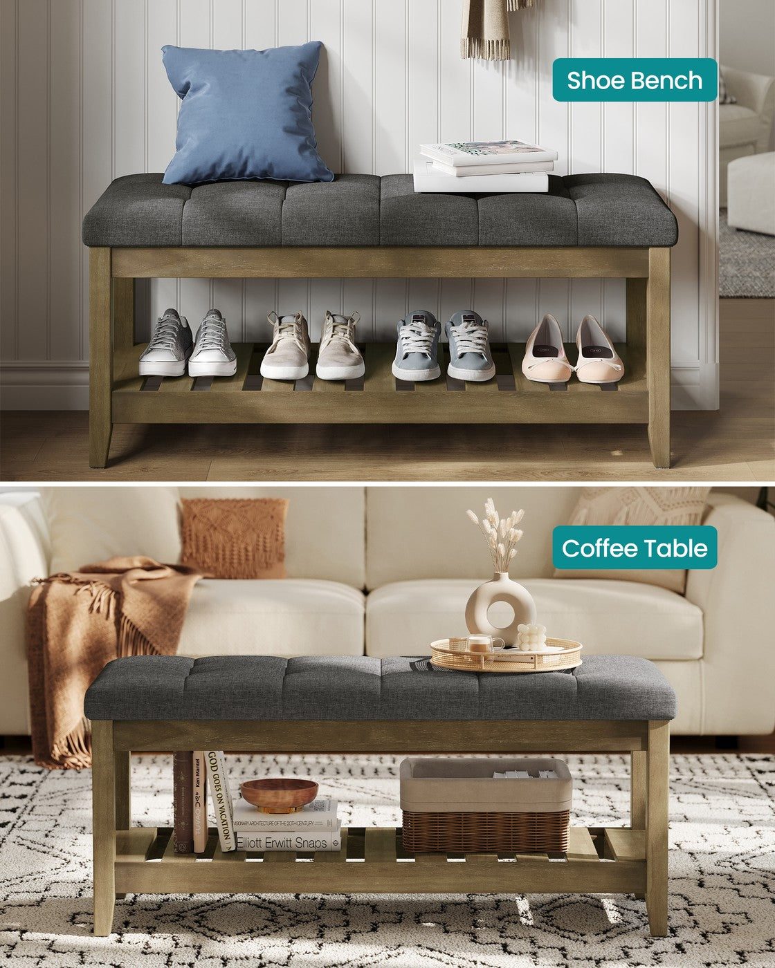 Upholstered Bedroom Bench