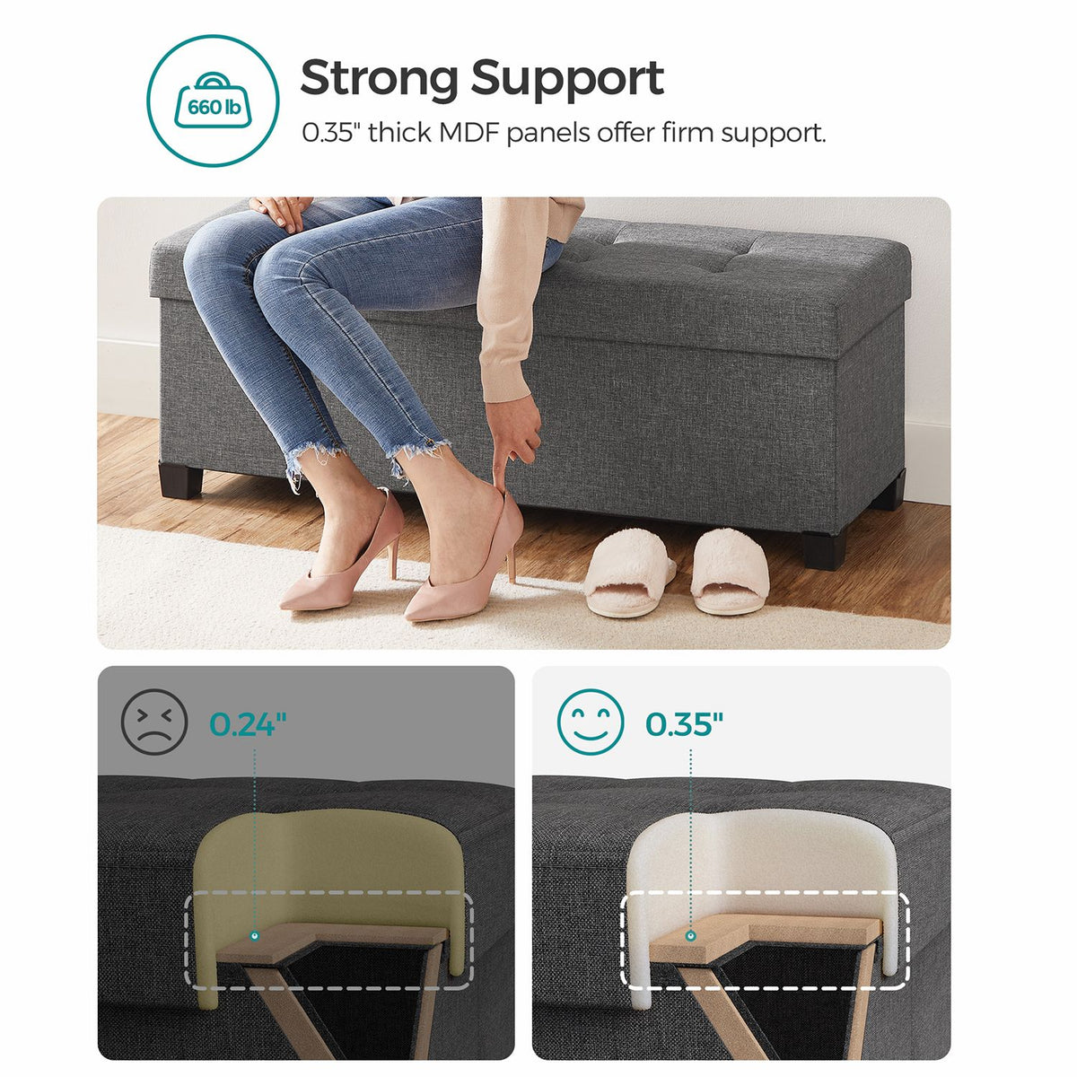 Storage Ottoman Bench