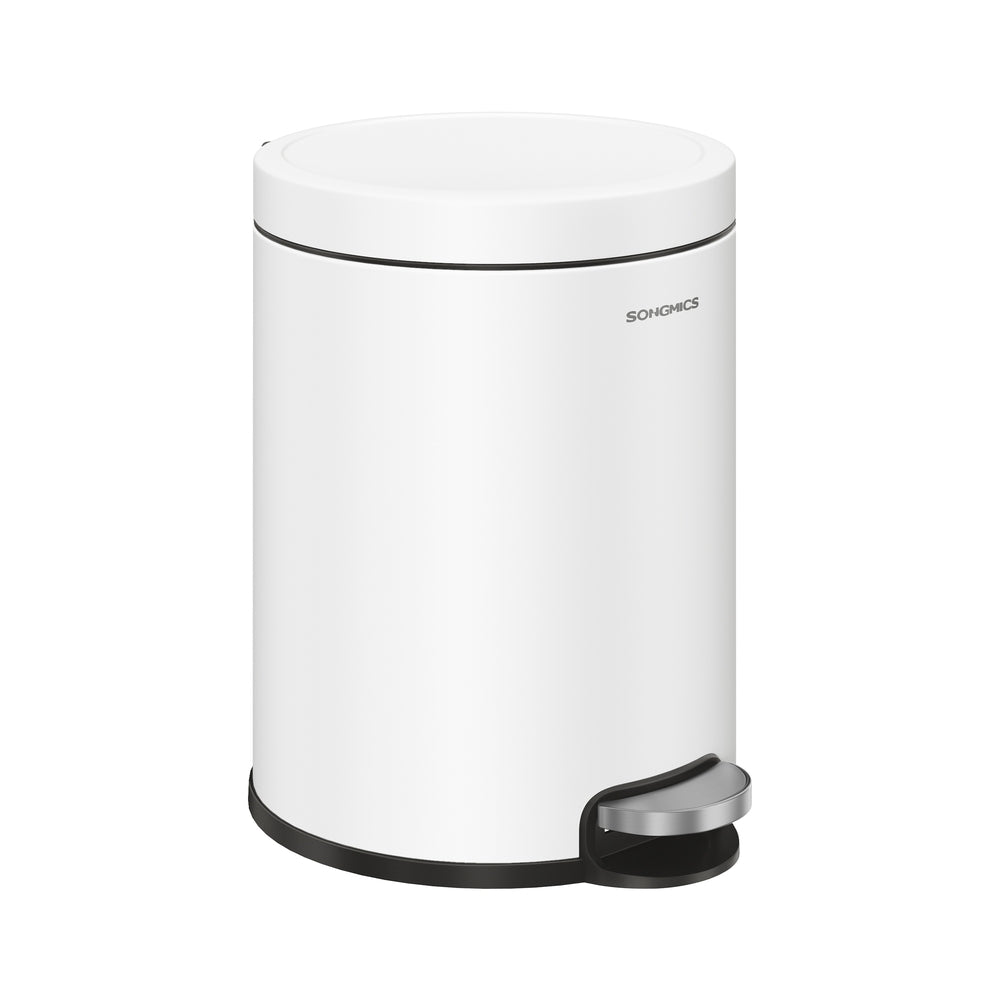 Bathroom Trash Can - White