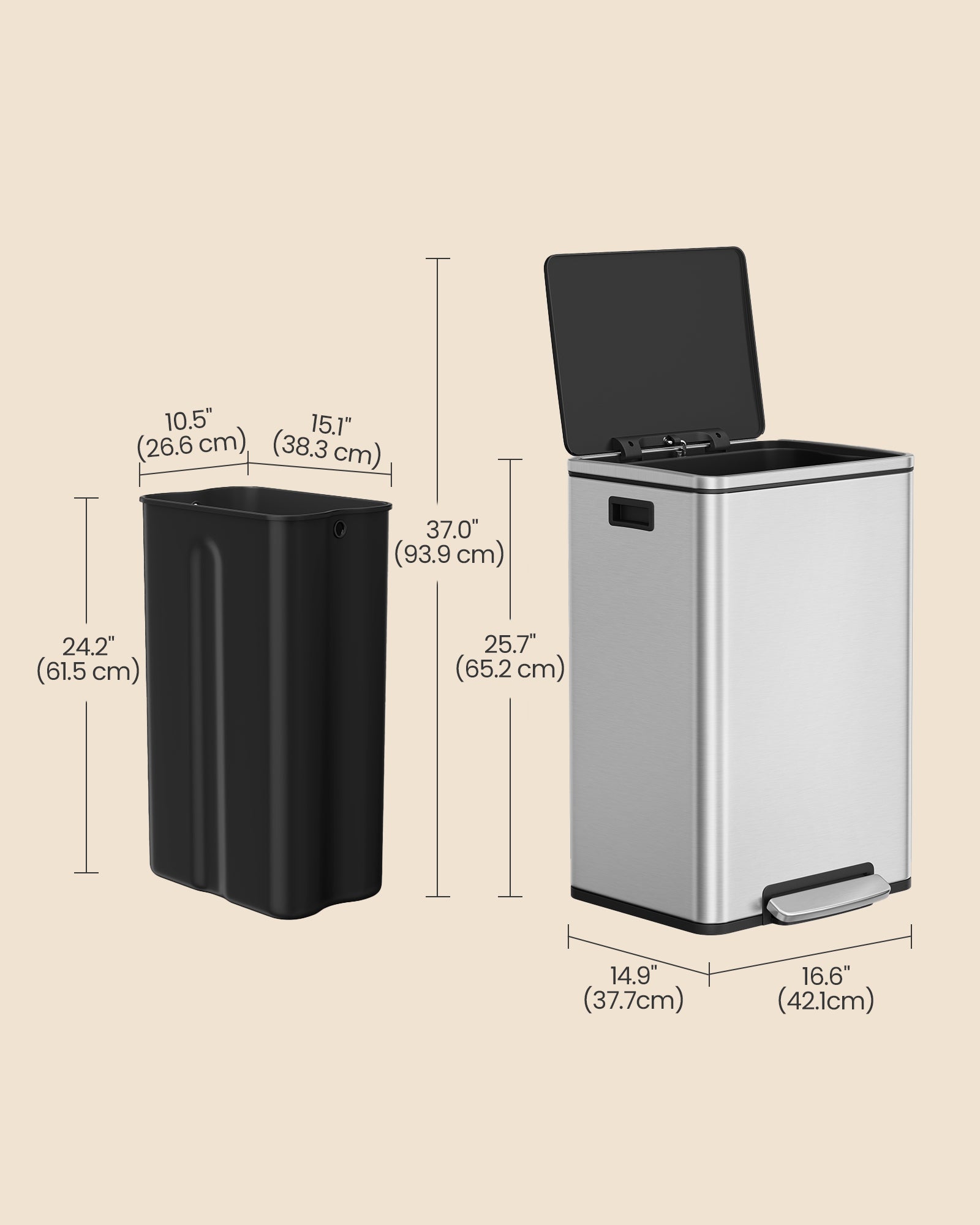 13-Gallon Trash Can