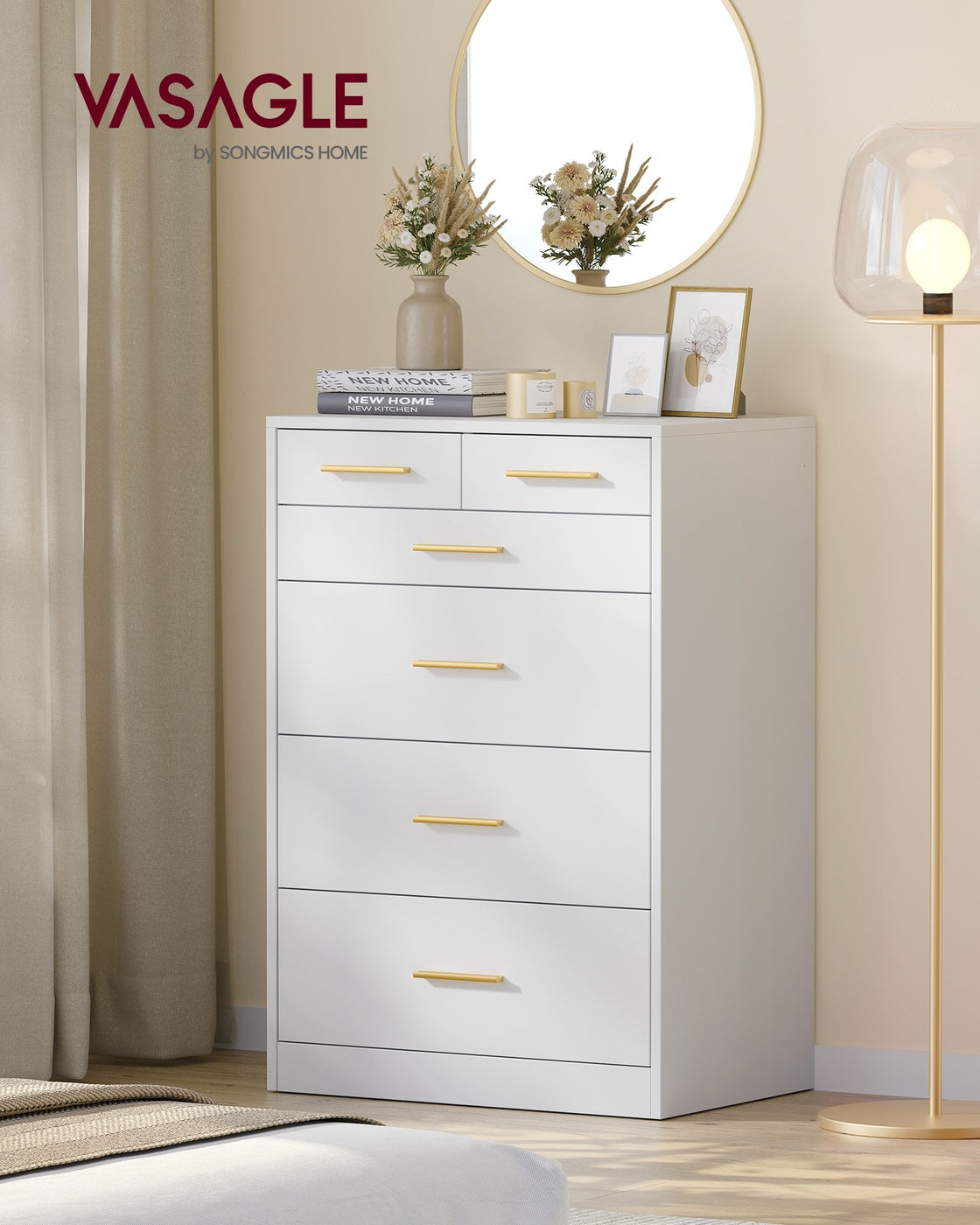 Tall Narrow Dresser With 6 Drawers