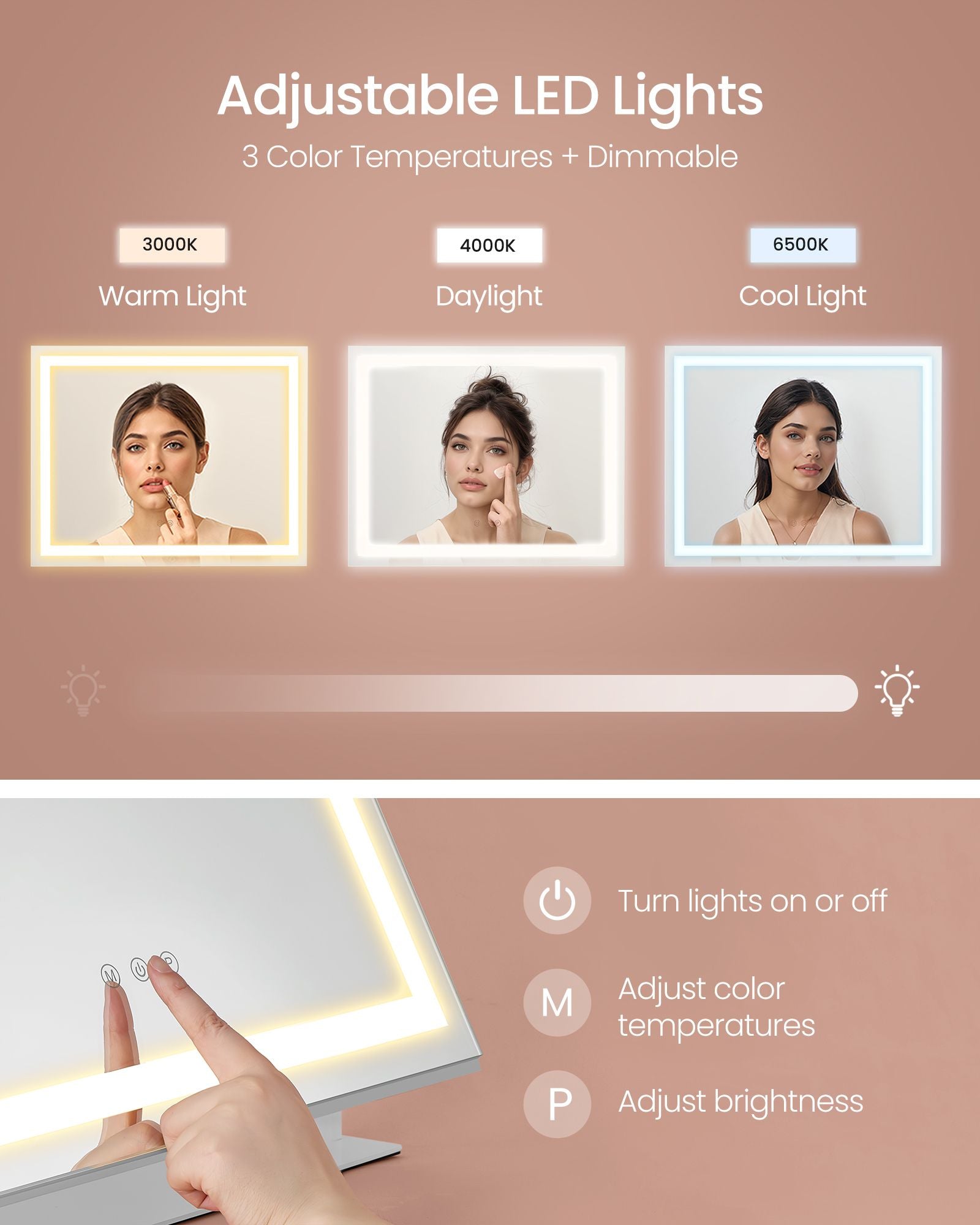 Vanity Makeup Mirror with Lights