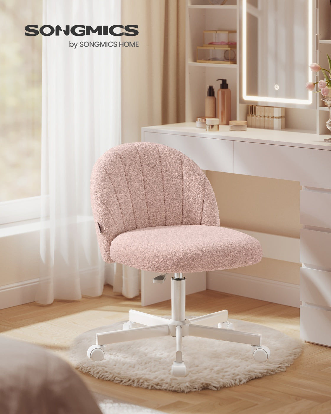 Office Chair - Jelly Pink