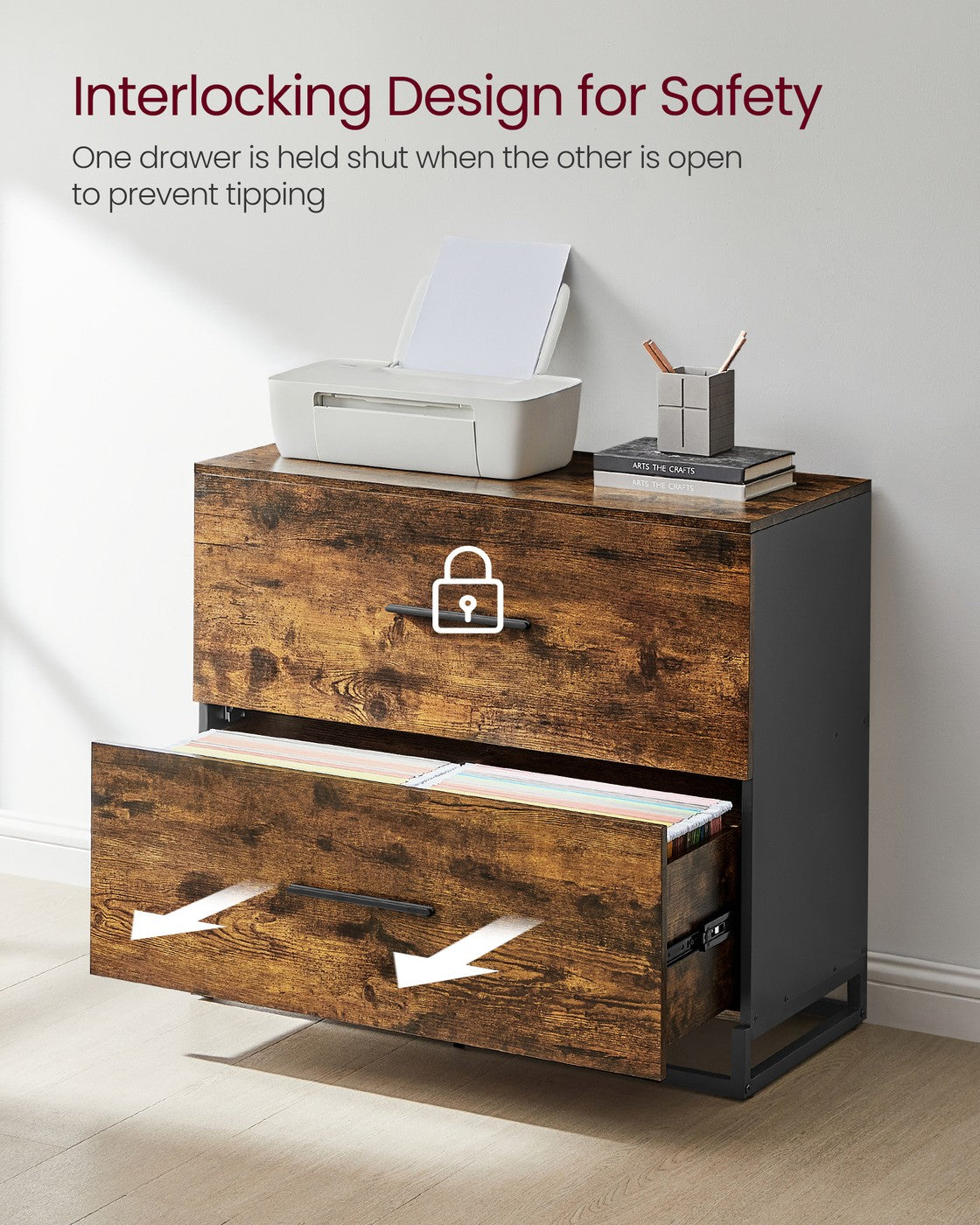 File Cabinet with 2 Drawers