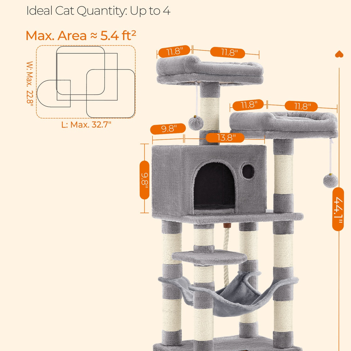 Multi-Level Cat Tower