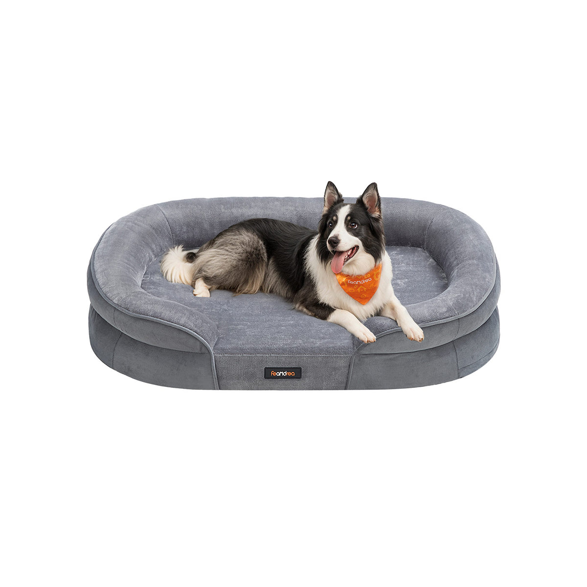 Dog Bed - Light Gray - 36"L x 27"W x 7"H