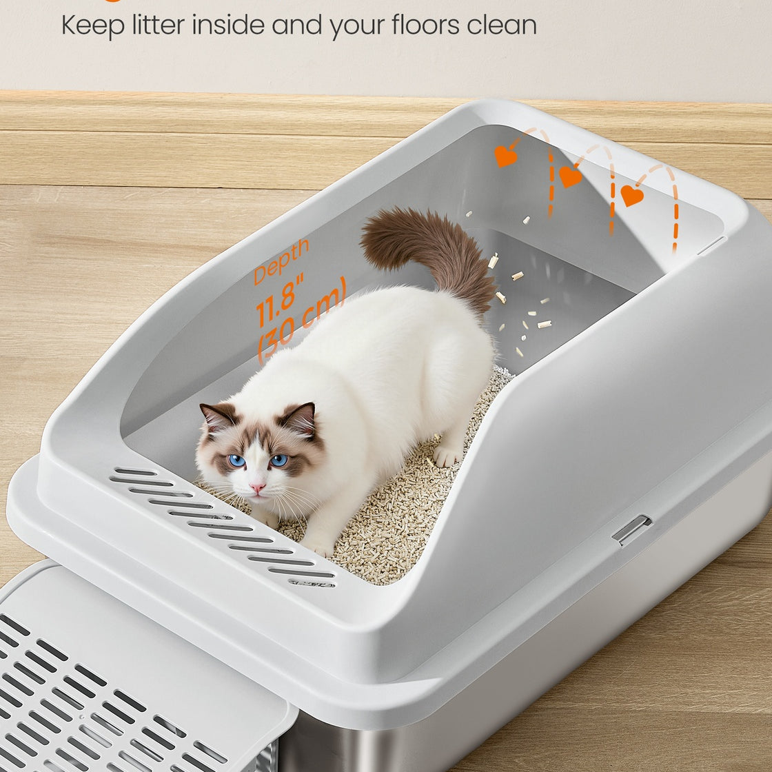 Stainless Steel Cat Litter Box