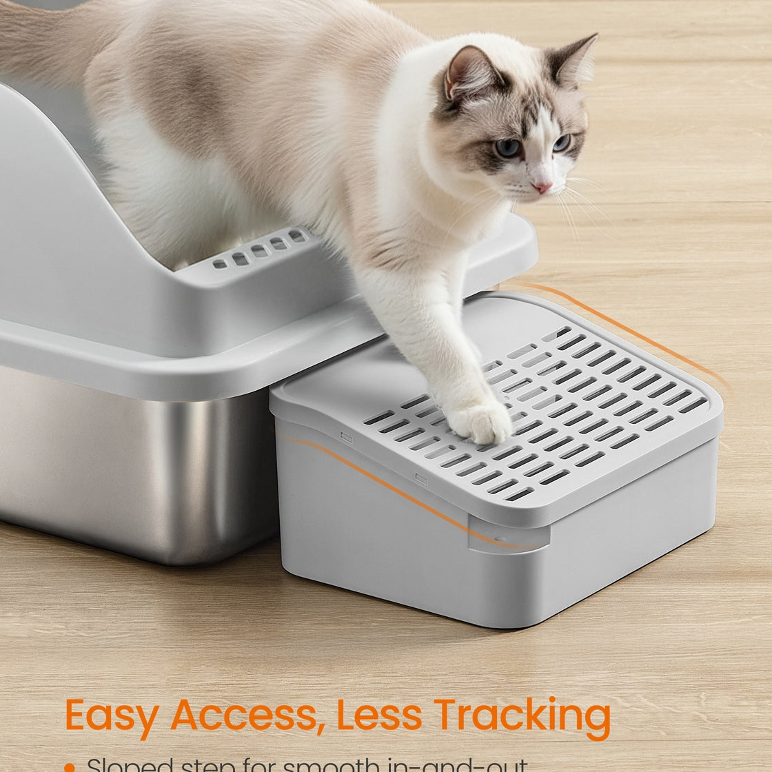 Stainless Steel Cat Litter Box
