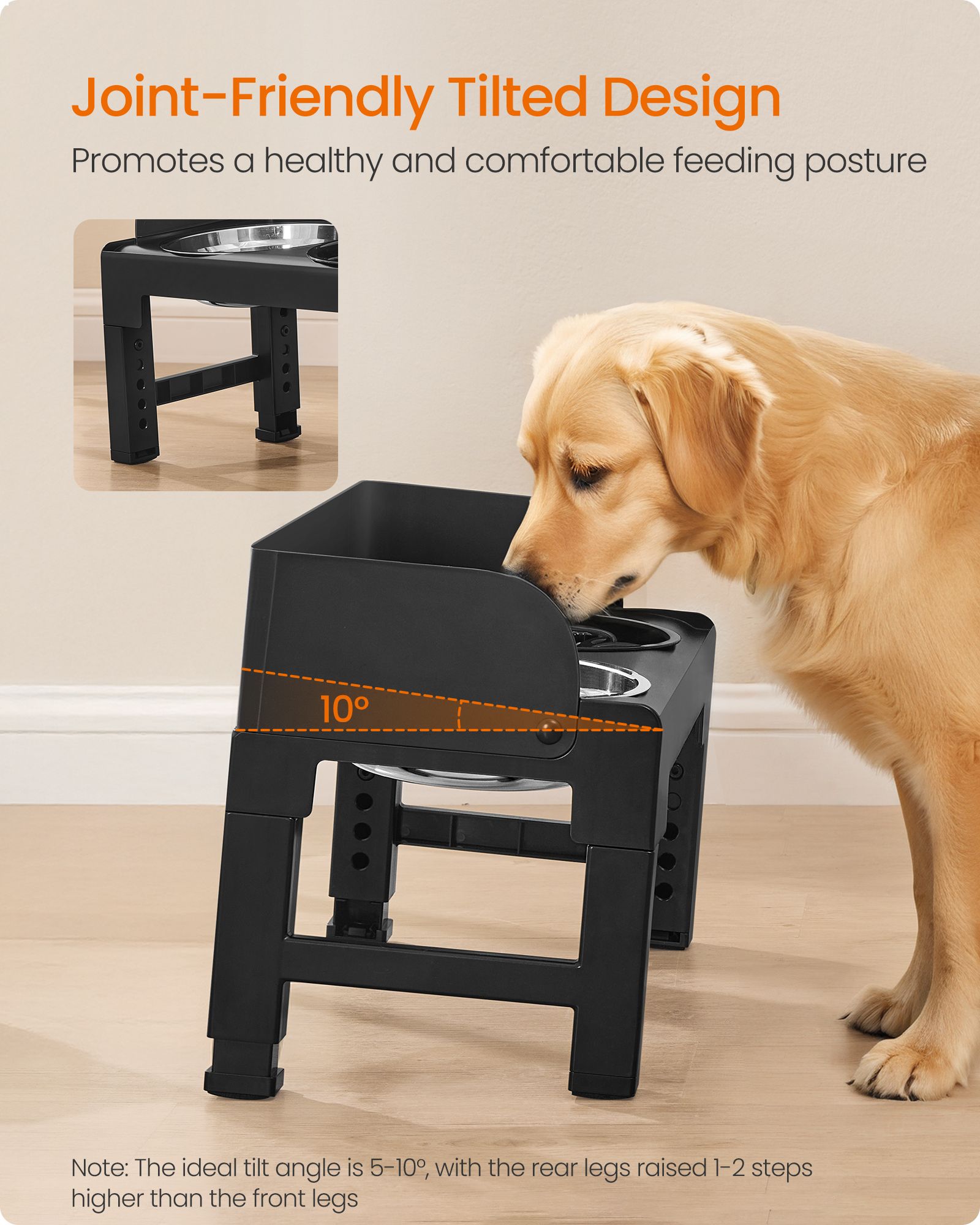 Dog Bowls Elevated - Ink Black