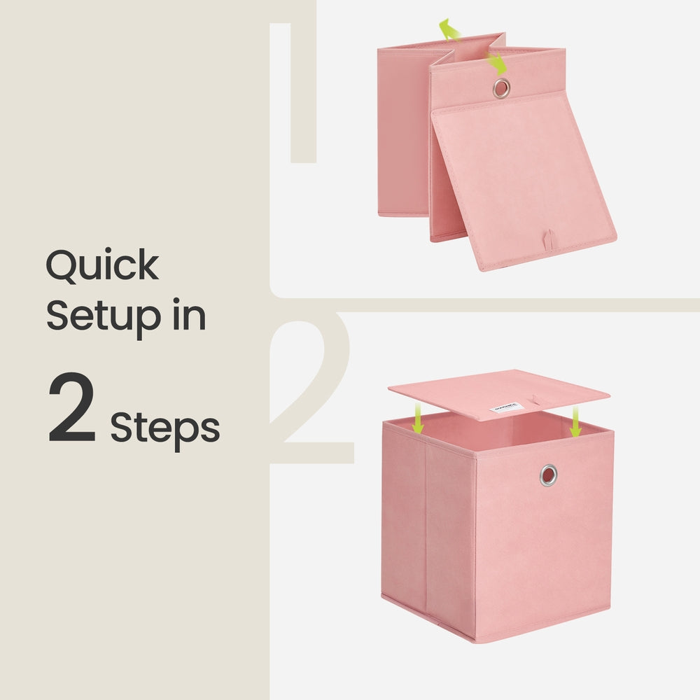Foldable Fabric Storage Cubes for Closet Shelf and Bedroom