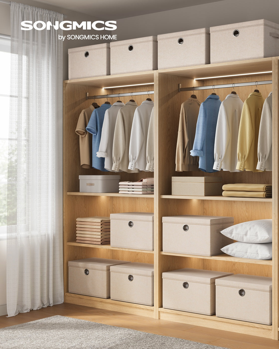 Stackable Fabric Storage Boxes