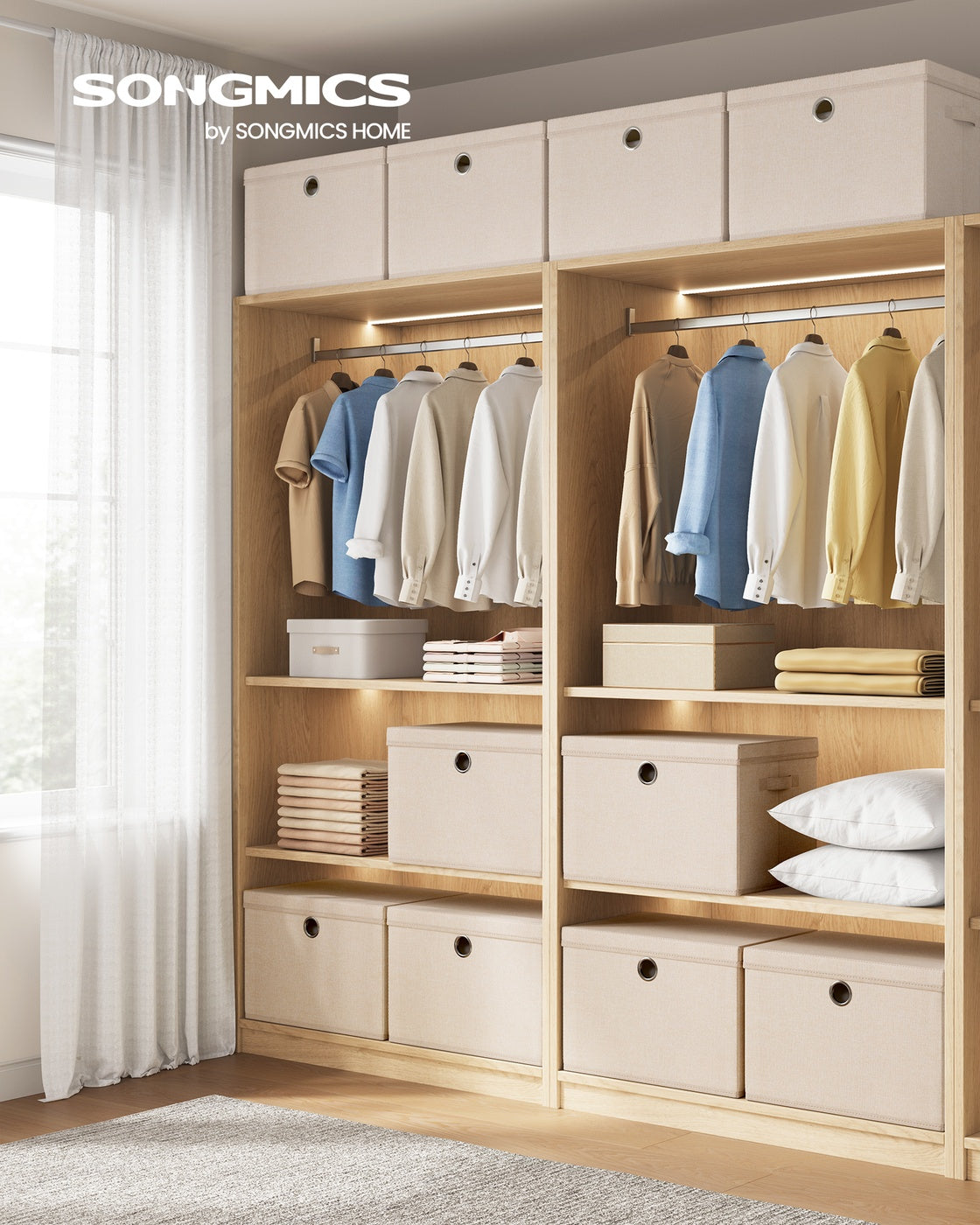 Stackable Fabric Storage Boxes