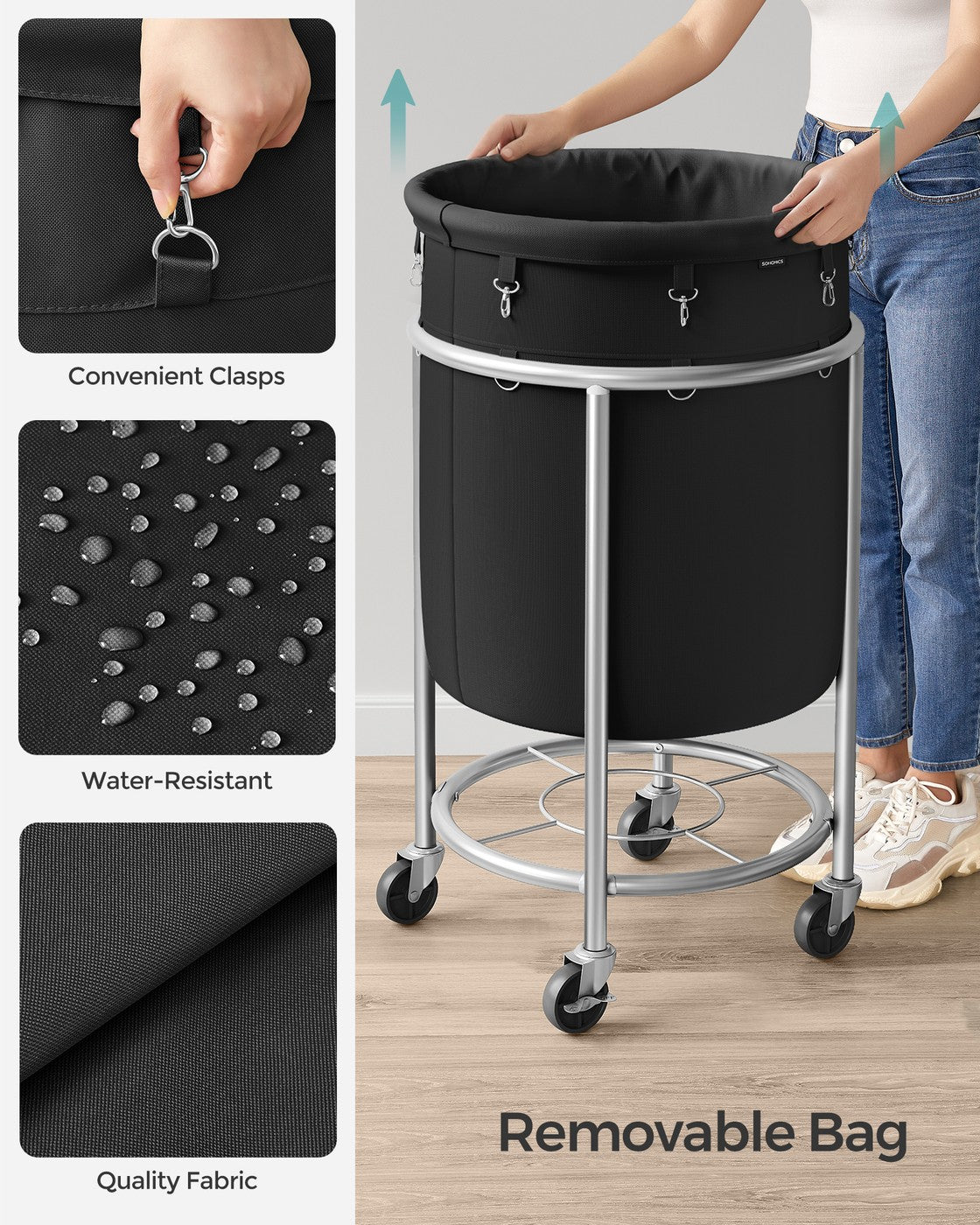 29-Gallon Round Laundry Basket