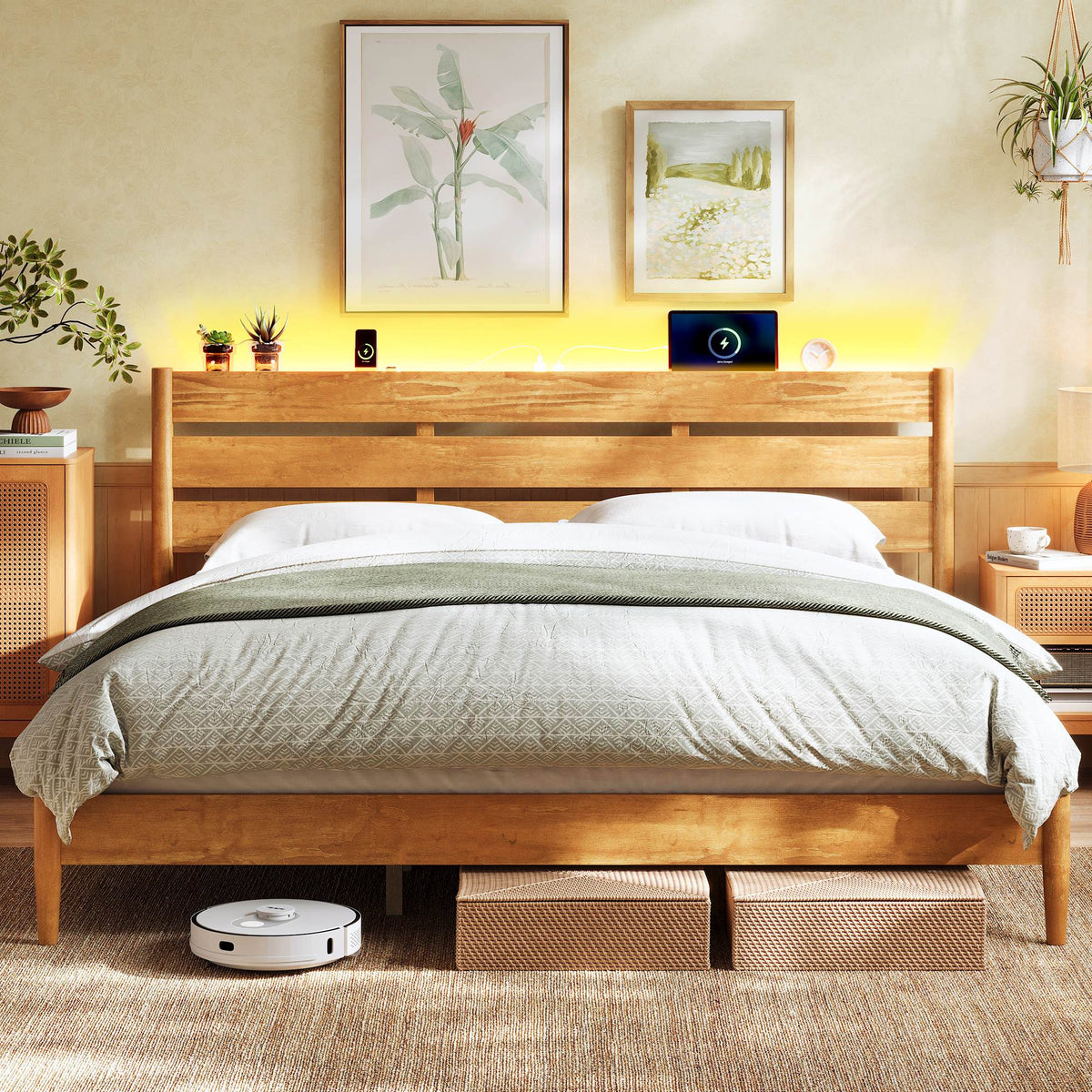 Queen Bed Frame - With Headboard