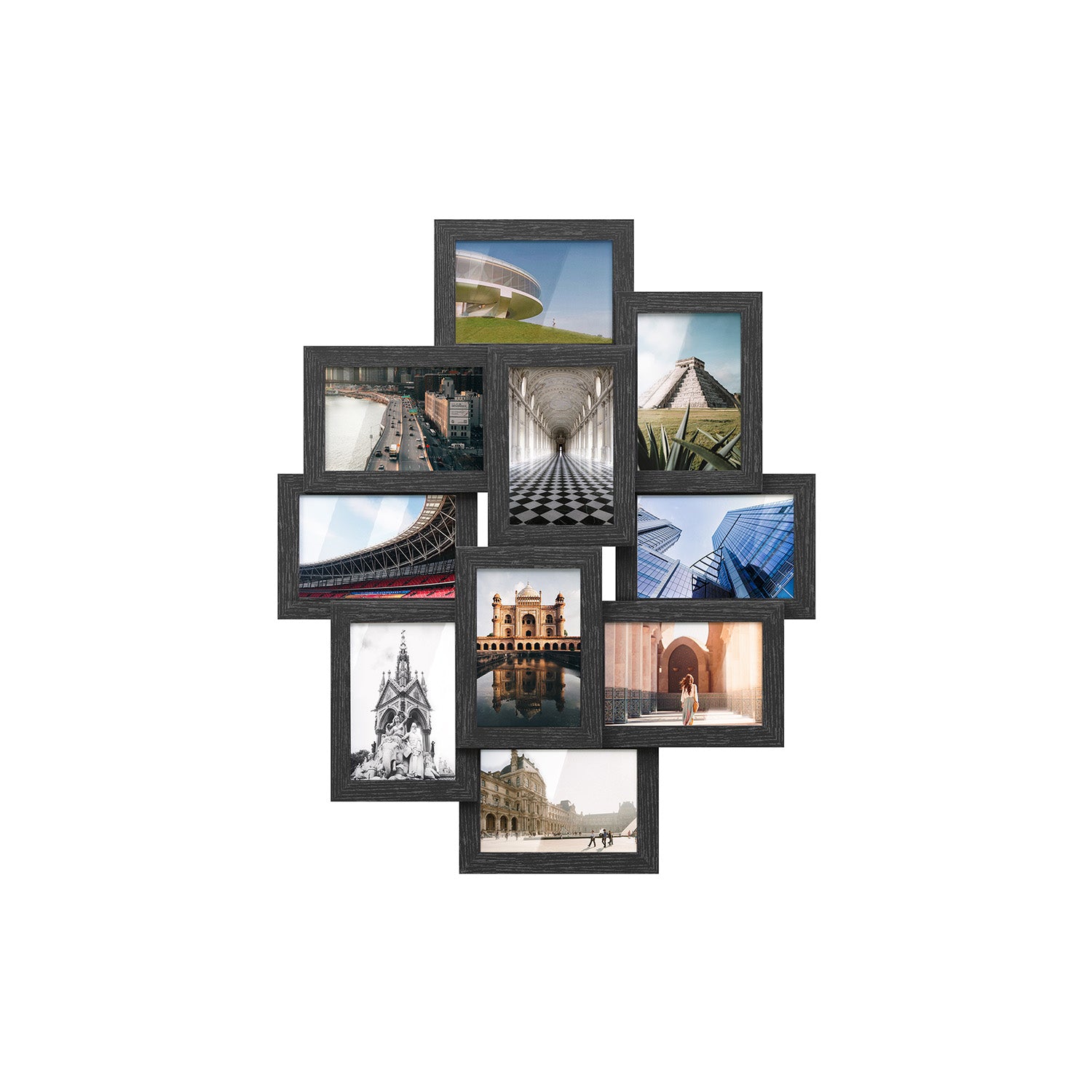 4x6 Picture Frames Collage for Wall Decor - Ink Black - 23.6”L x 19.4”W