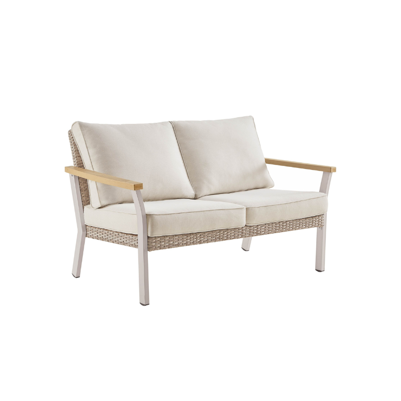 Sencillo Loveseat – Modern Patio Sofa – Ergonomic Outdoor 2-Seater – 520 lb Capacity