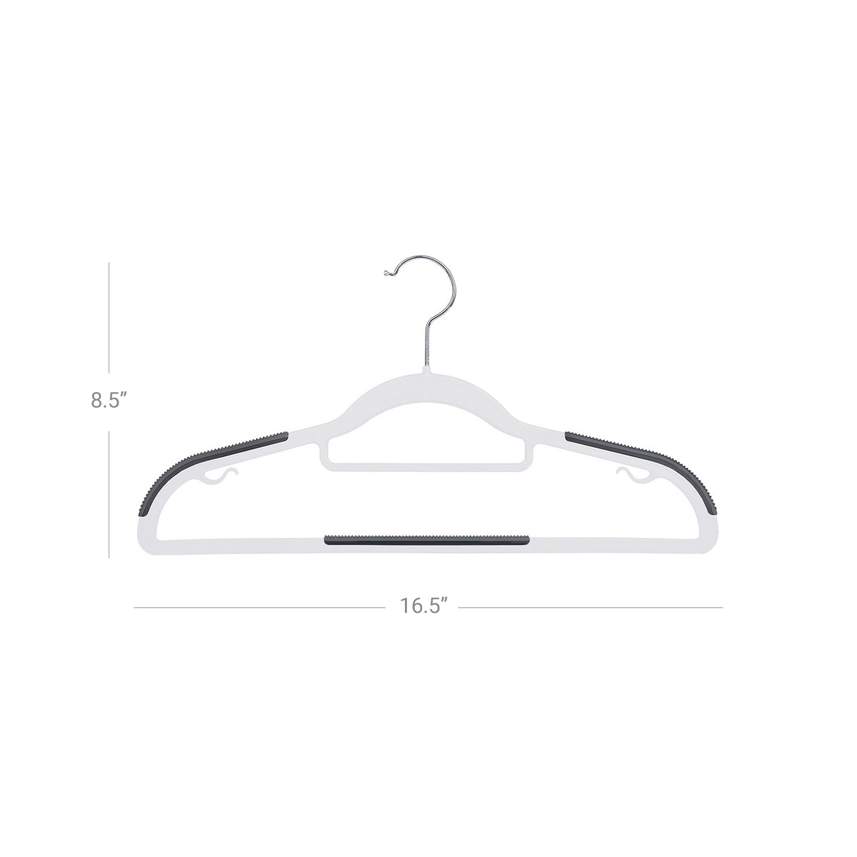 Plastic Hangers - Heavy-Duty - Non-Slip - Pack of 50