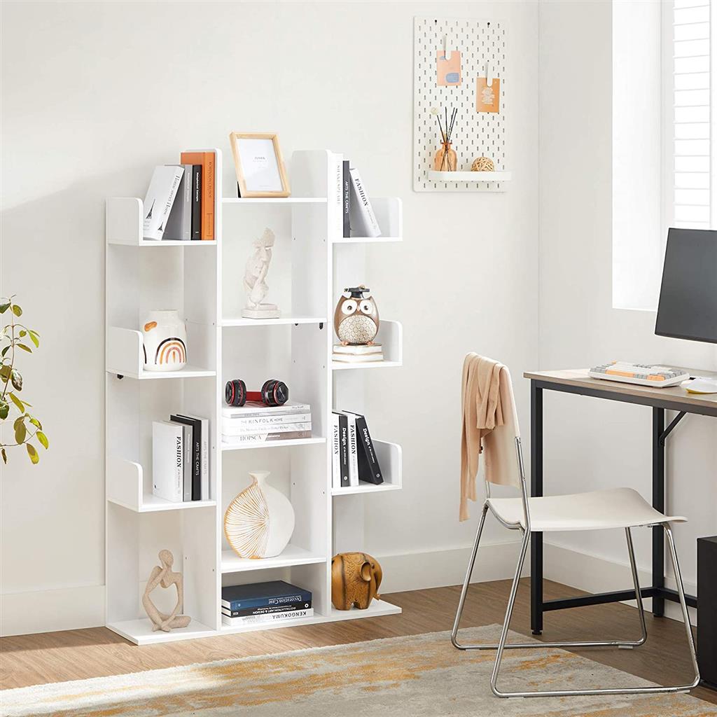 Tree-Shaped Bookcase - 13 Storage Shelves