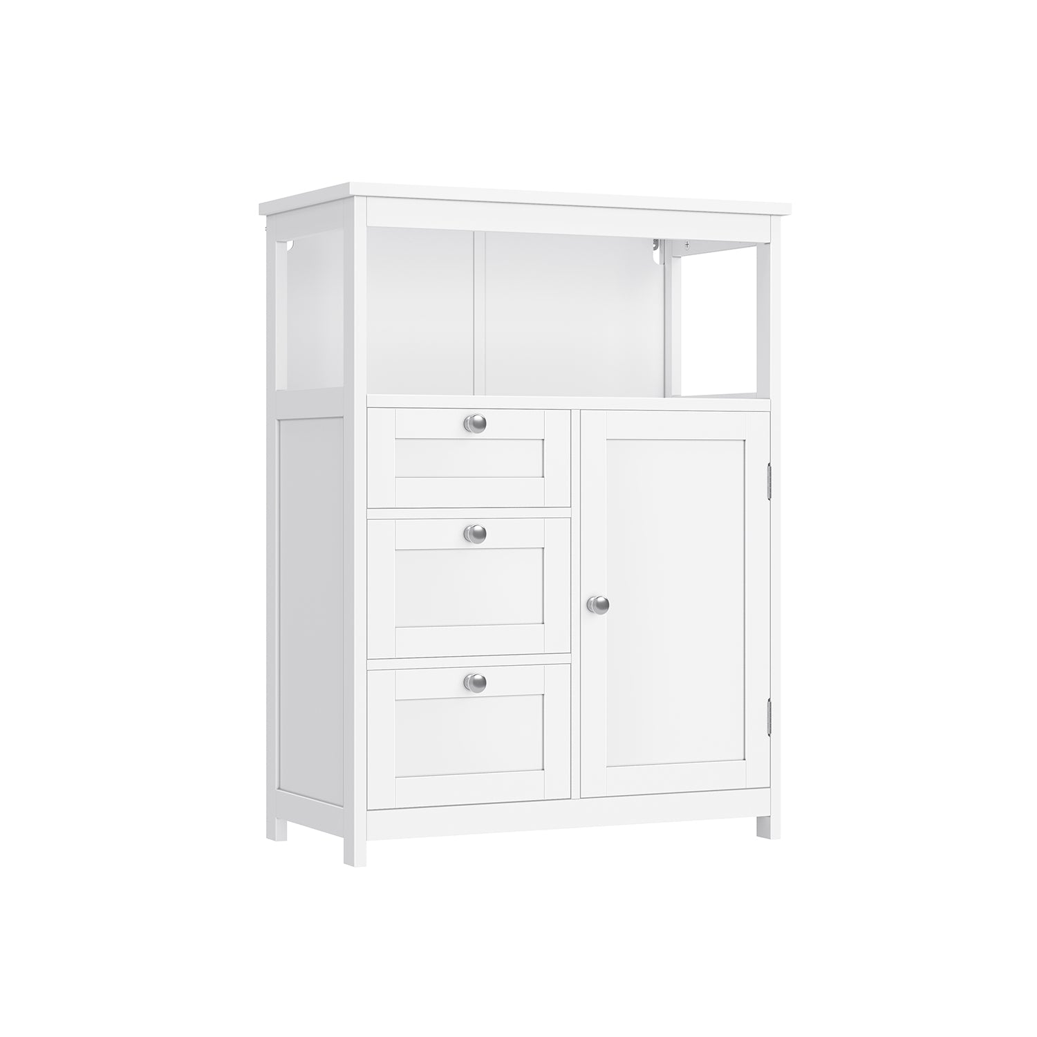 Bathroom Floor Storage Cabinet with 3 Drawers