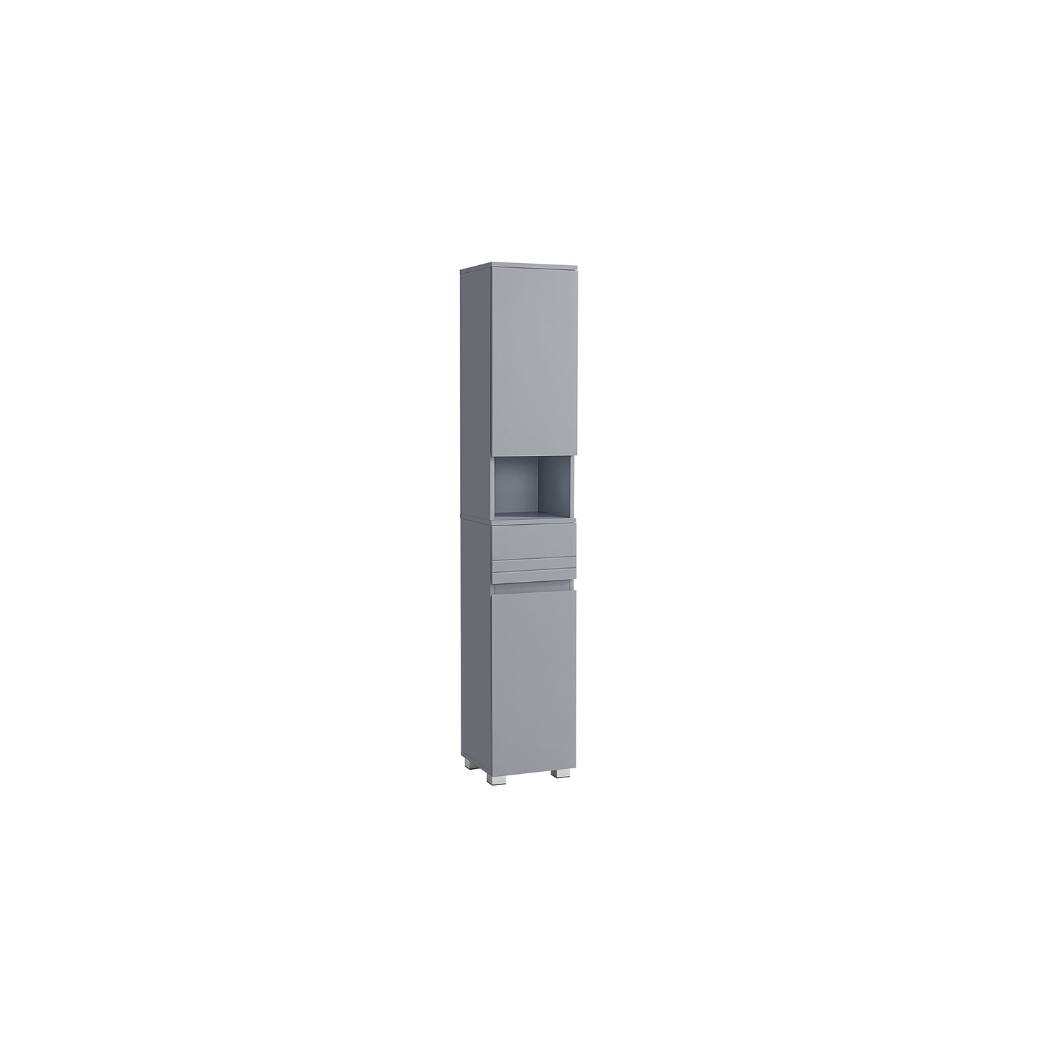 Slim Bathroom Storage Cabinet - Mystic Gray