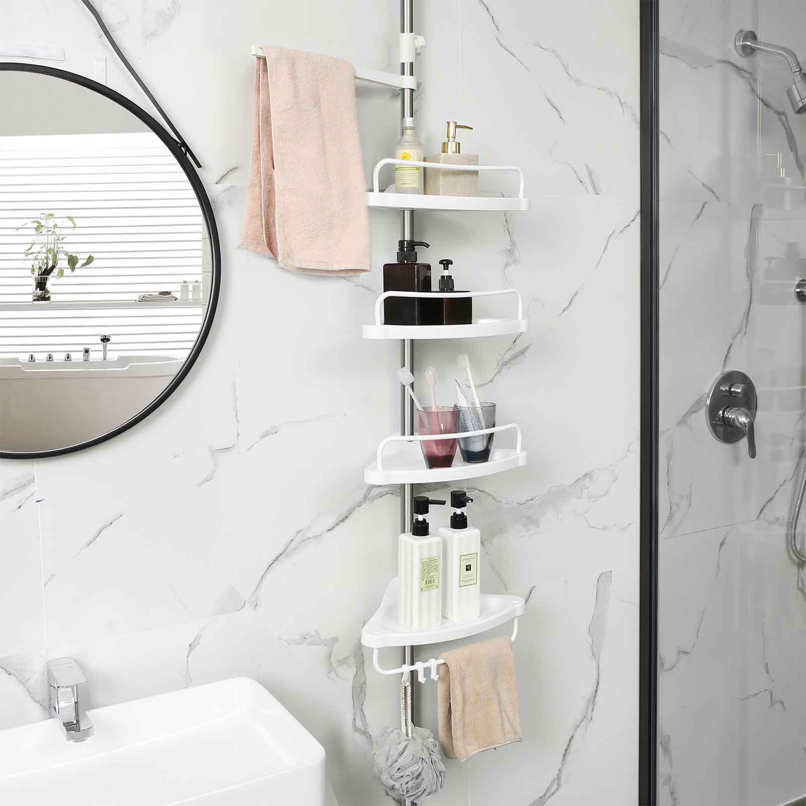 Corner Shower Caddy Tension Pole
