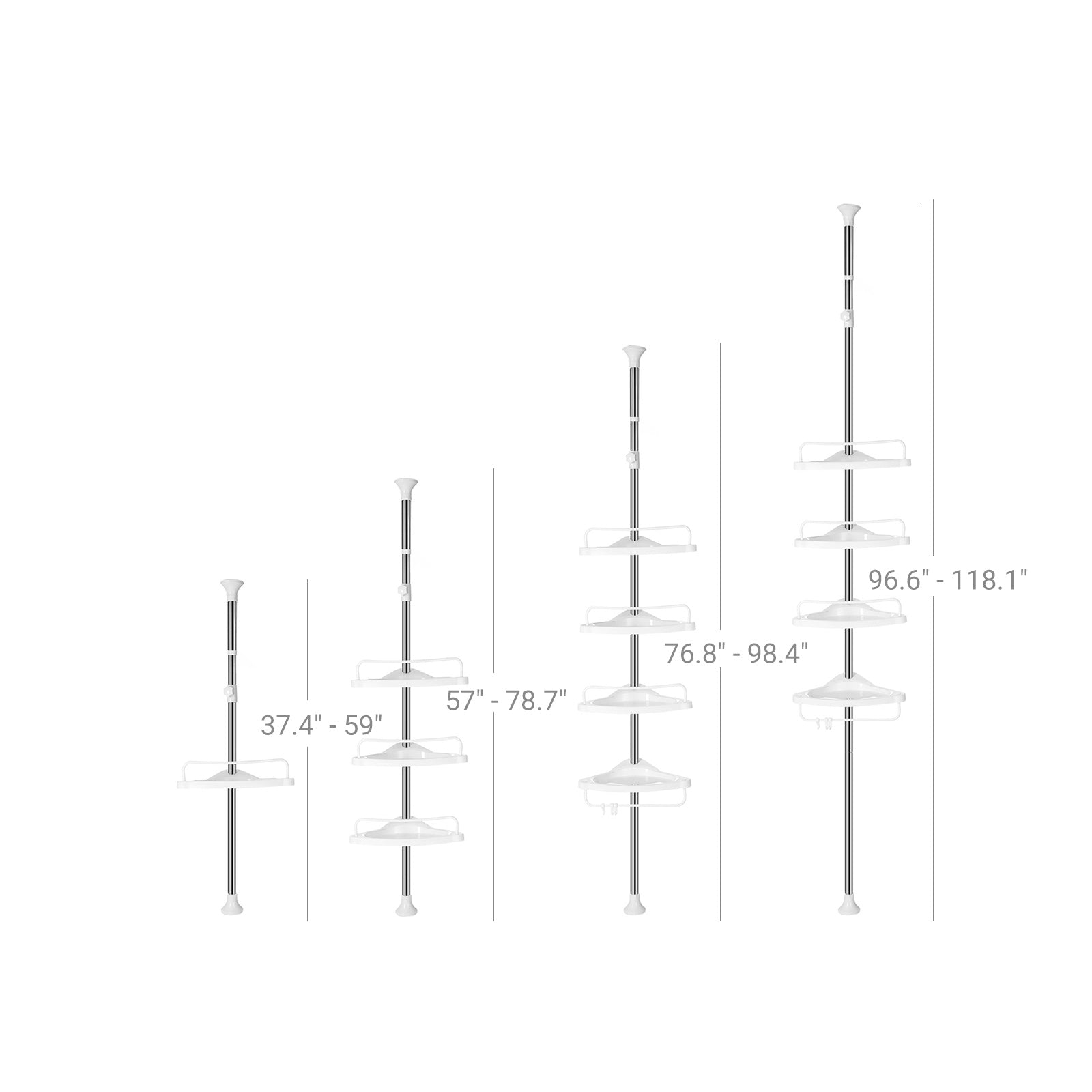 Corner Shower Caddy Tension Pole