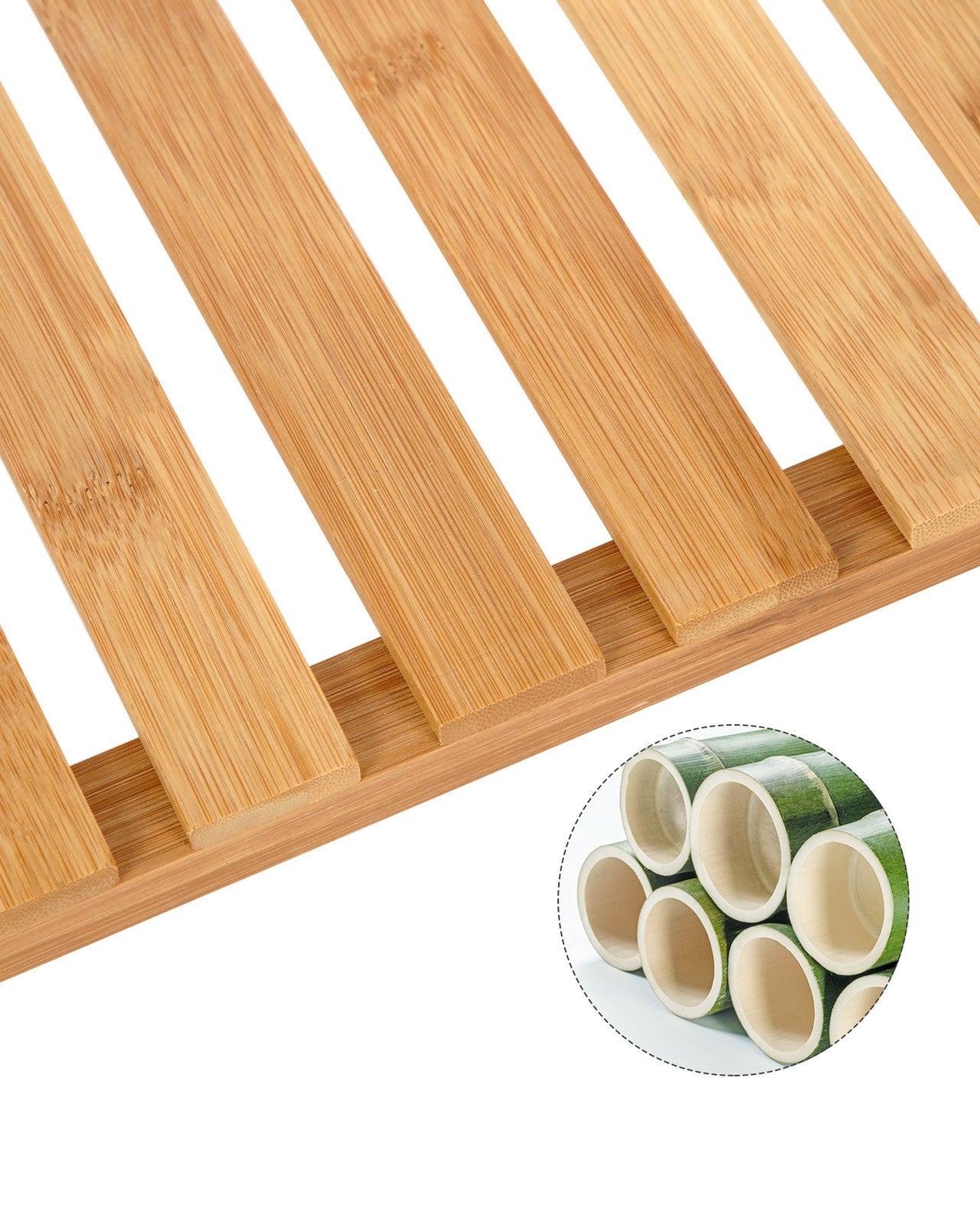 3-Tier Multifunctional Bamboo Storage Shelf