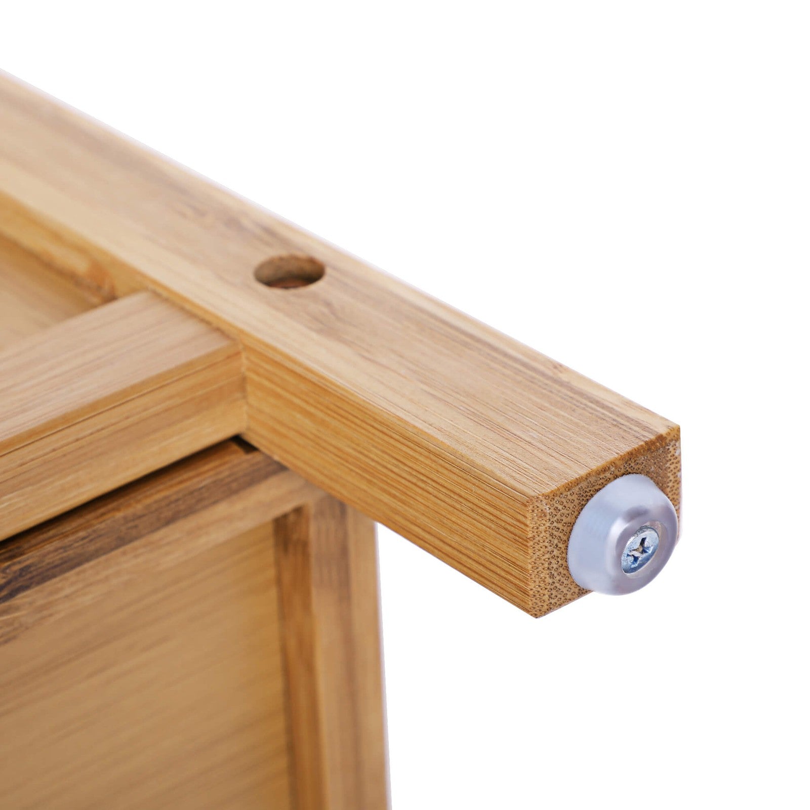 4 Tiers Bamboo Bathroom Storage Floor Cabinet