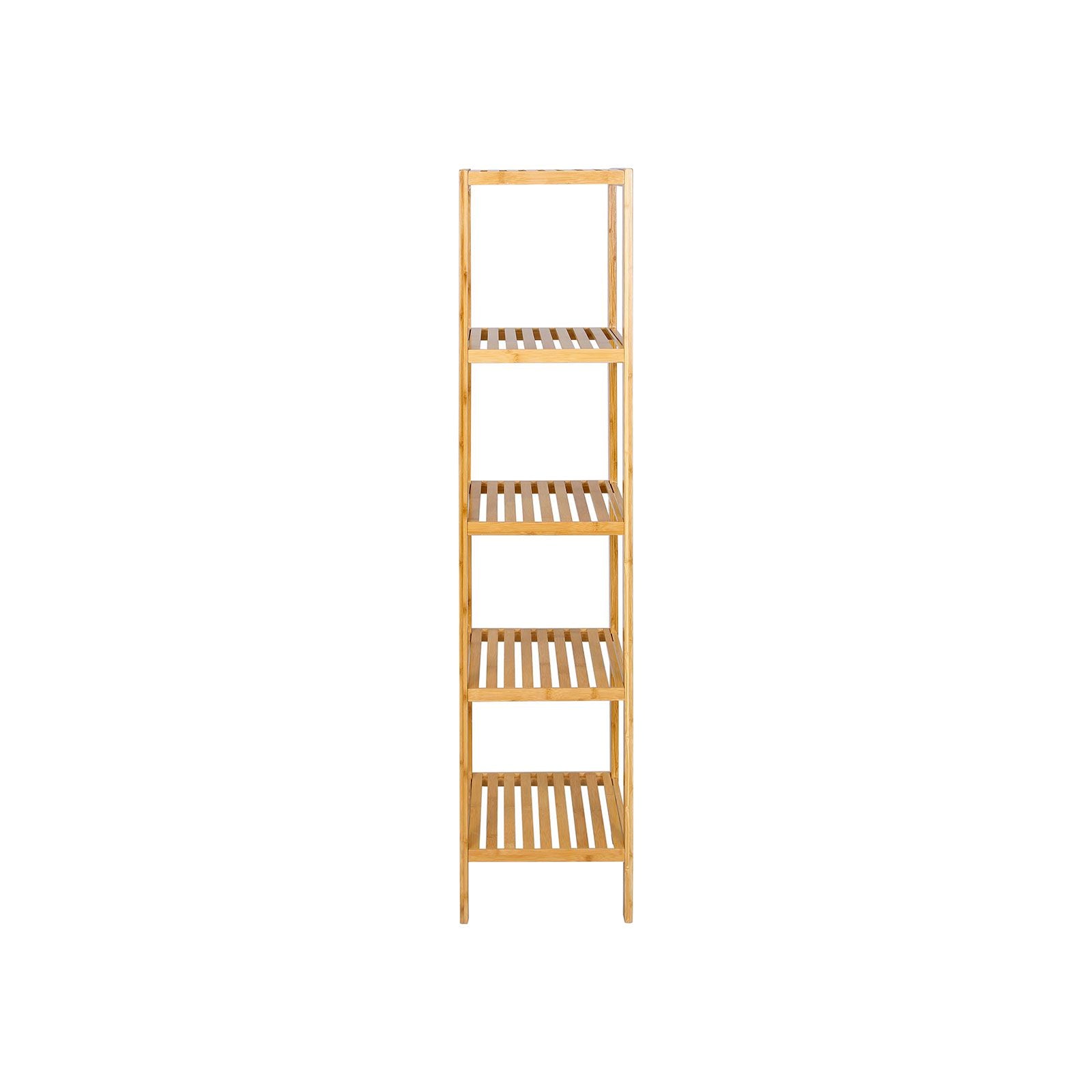 5-Tier Bamboo Bathroom Shelf - Natural