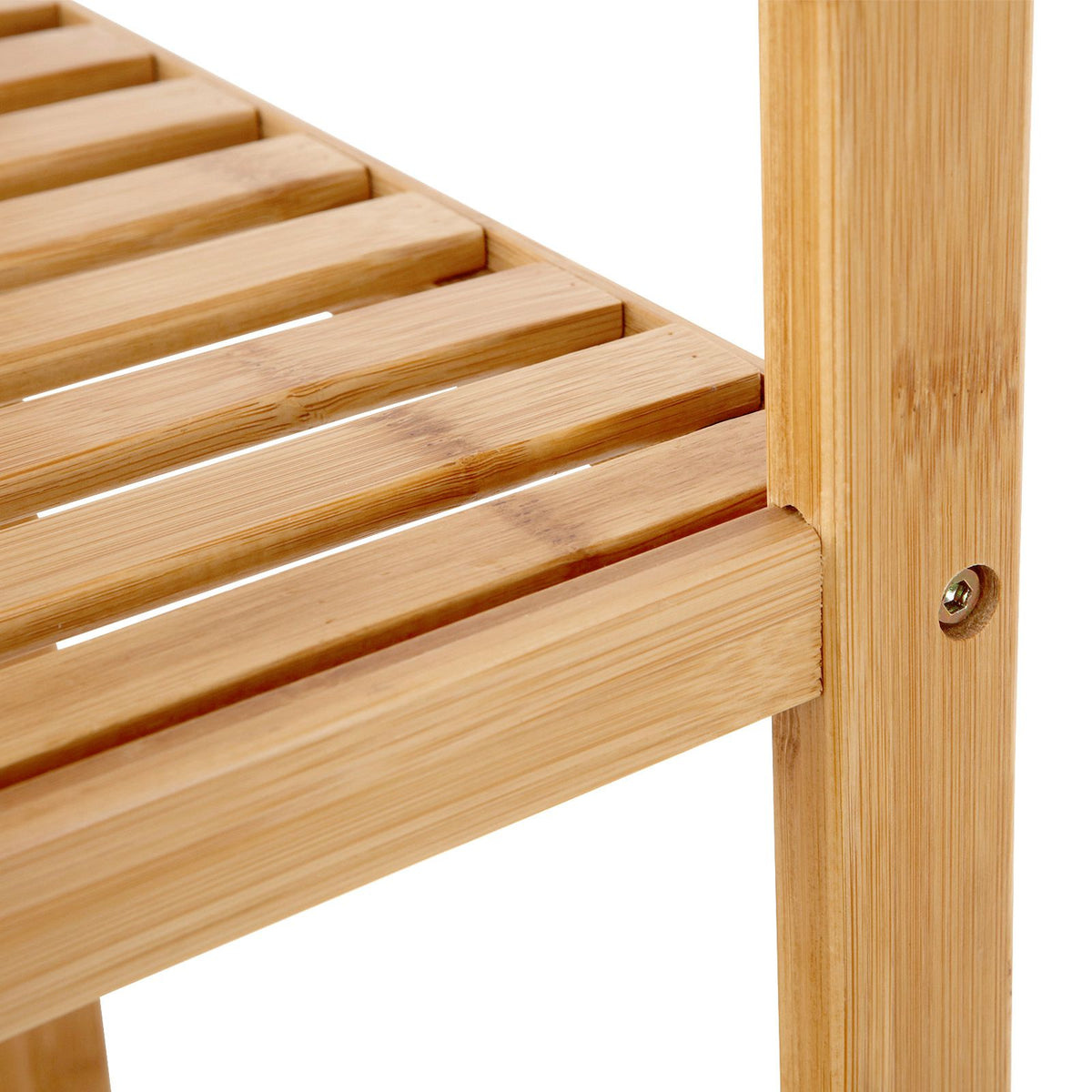 5-Tier Bamboo Bathroom Shelf - Natural