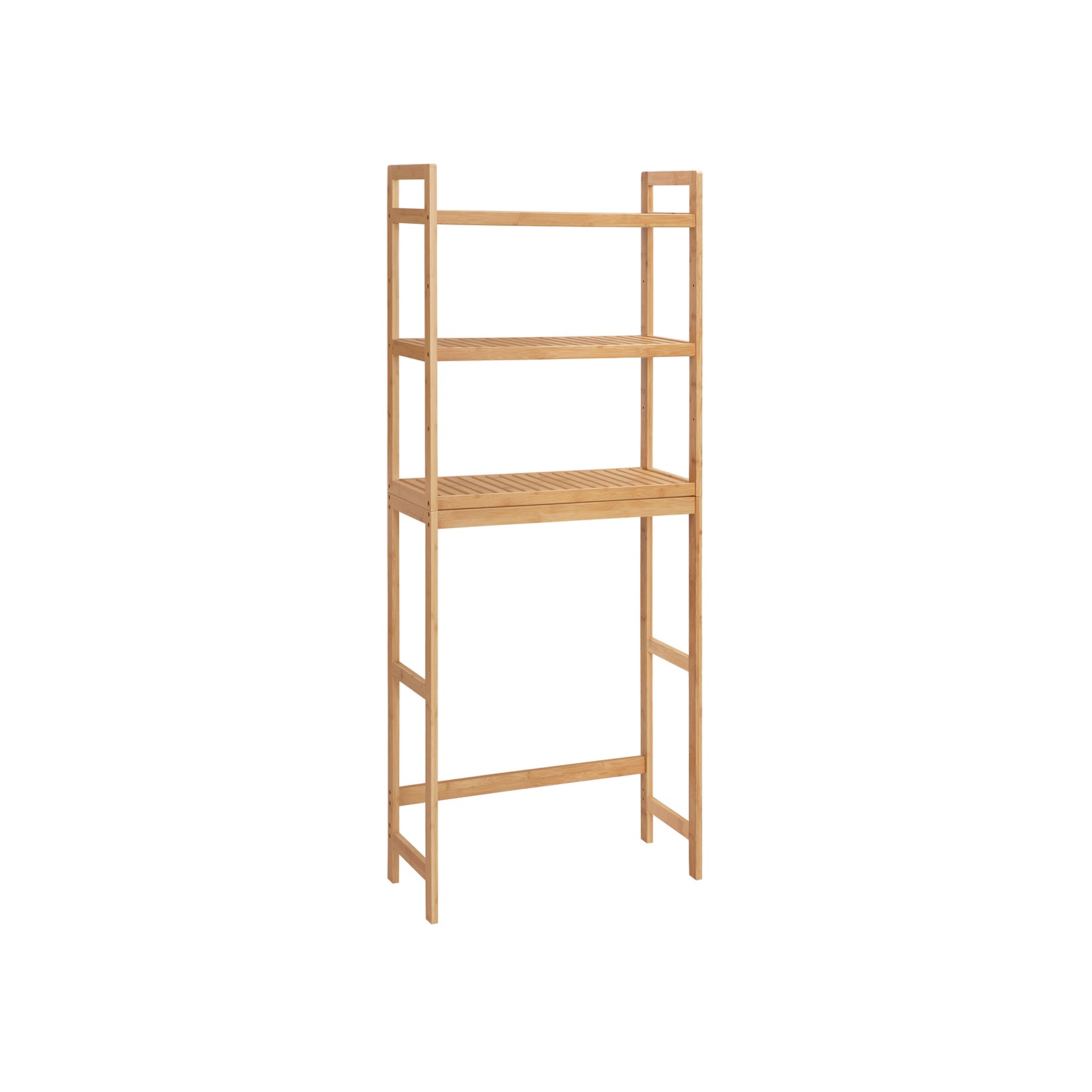 3-Tier Bamboo Bathroom Organizer Green - Natural - 10.2"D x 24.8"W x 66.9"H