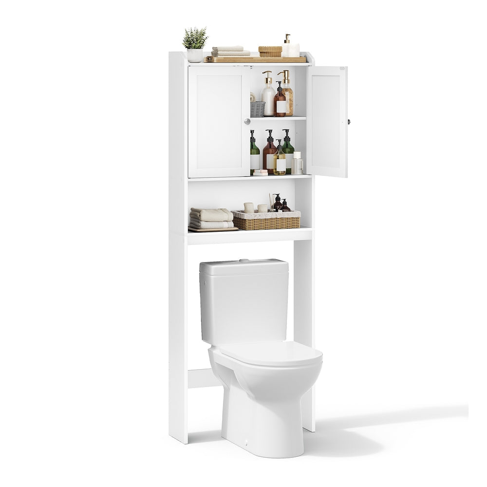 Over Toilet Storage Cabinet - 7.9 x 24. 6 x 70 Inches - Cloud White