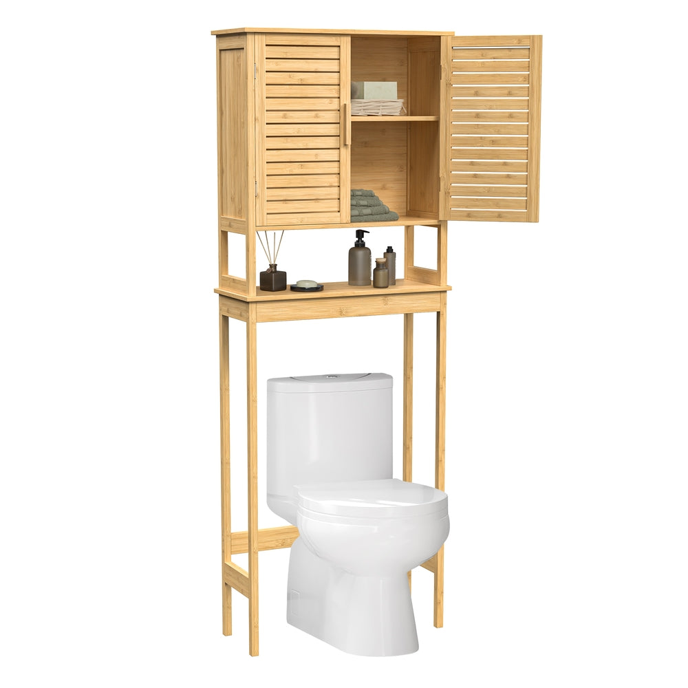 Bamboo Over the Toilet Storage Cabinet - Natural Beige