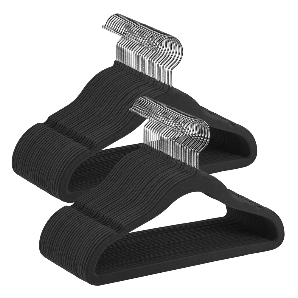 50 Pack Kids Hangers for Closet - Dove Ink Black
