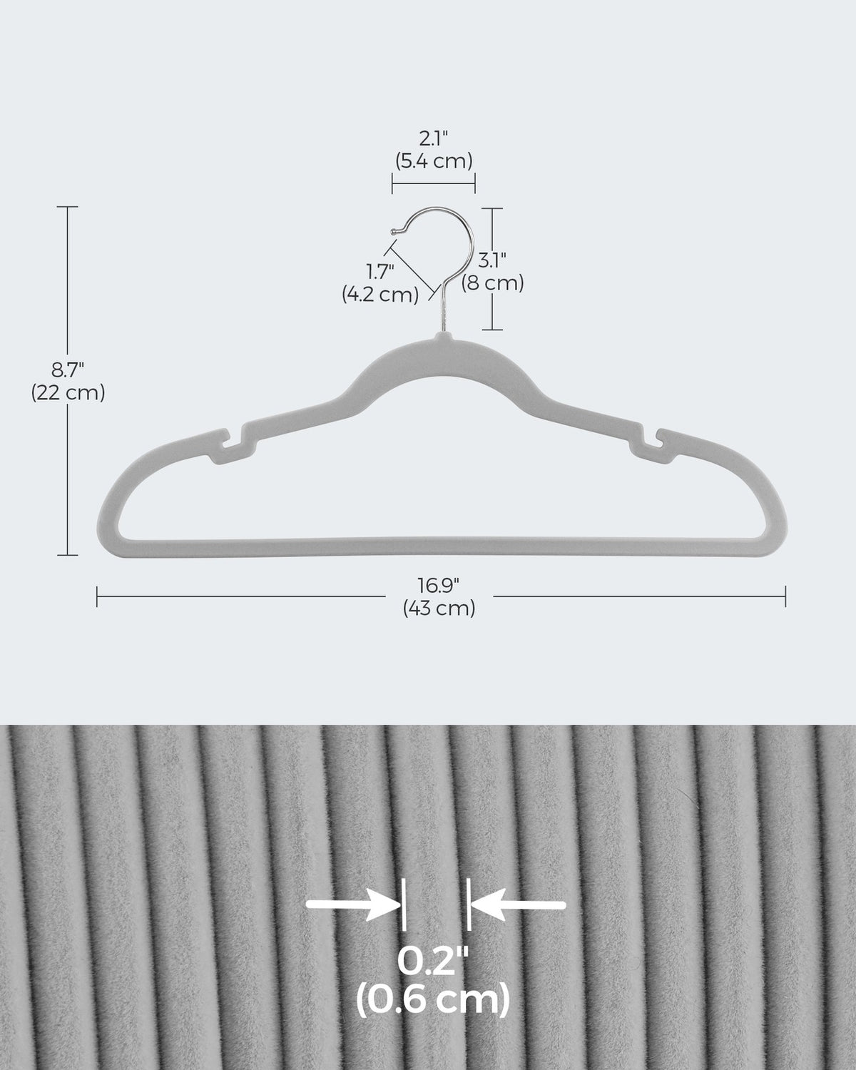 Velvet Hangers 50 Pack