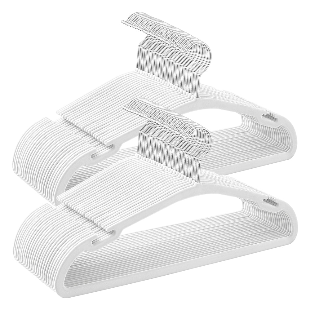 Velvet Hangers 50 Pack - Cloud White