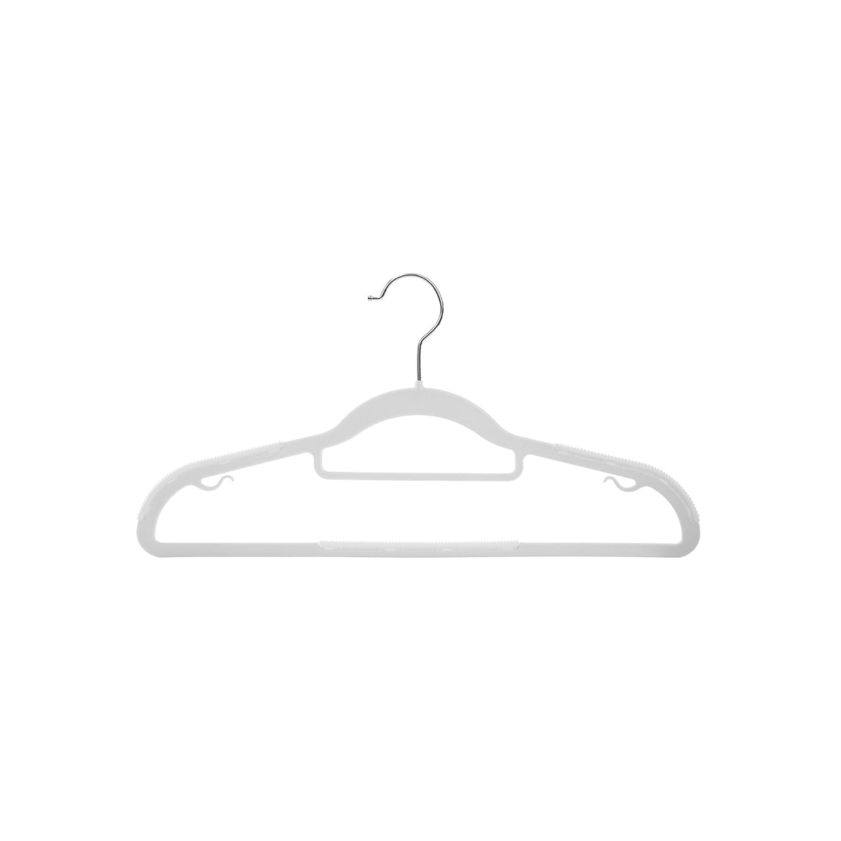 Plastic Hangers - Heavy-Duty - Non-Slip - Pack of 50