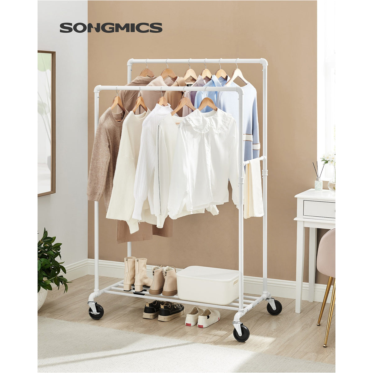 Clothing Rack - 39.4 inch - With Storage Shelf