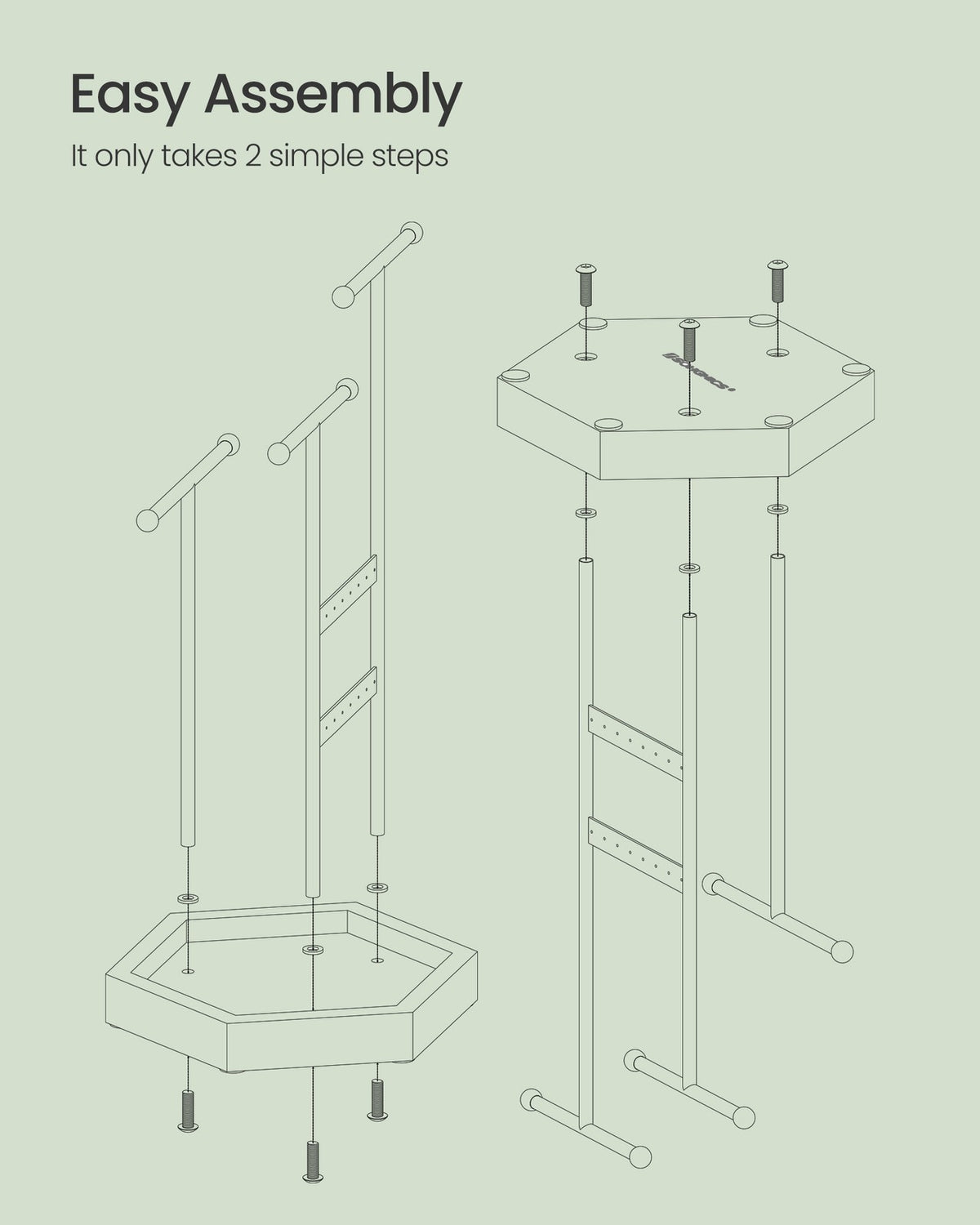 Jewelry Holder - Metal Frame
