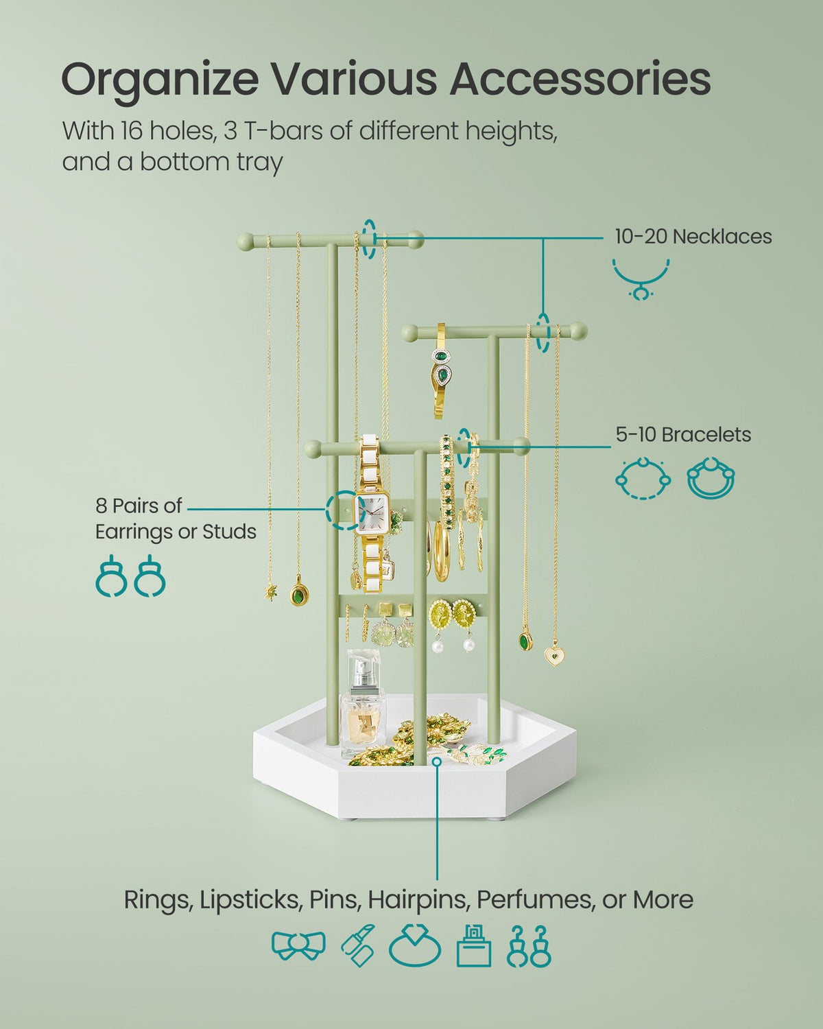 Jewelry Holder - Metal Frame