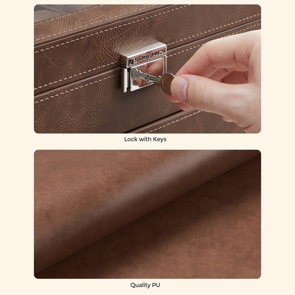 Watch Box - 12-Slot - Glass Lid