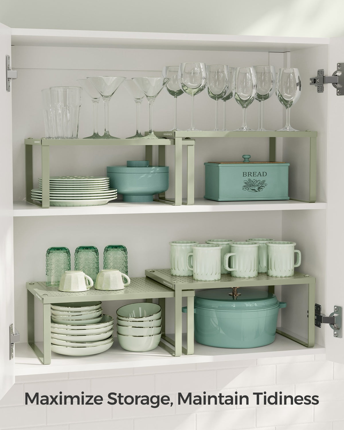 Spice Rack Set - Stackable - Expandable - Set of 4