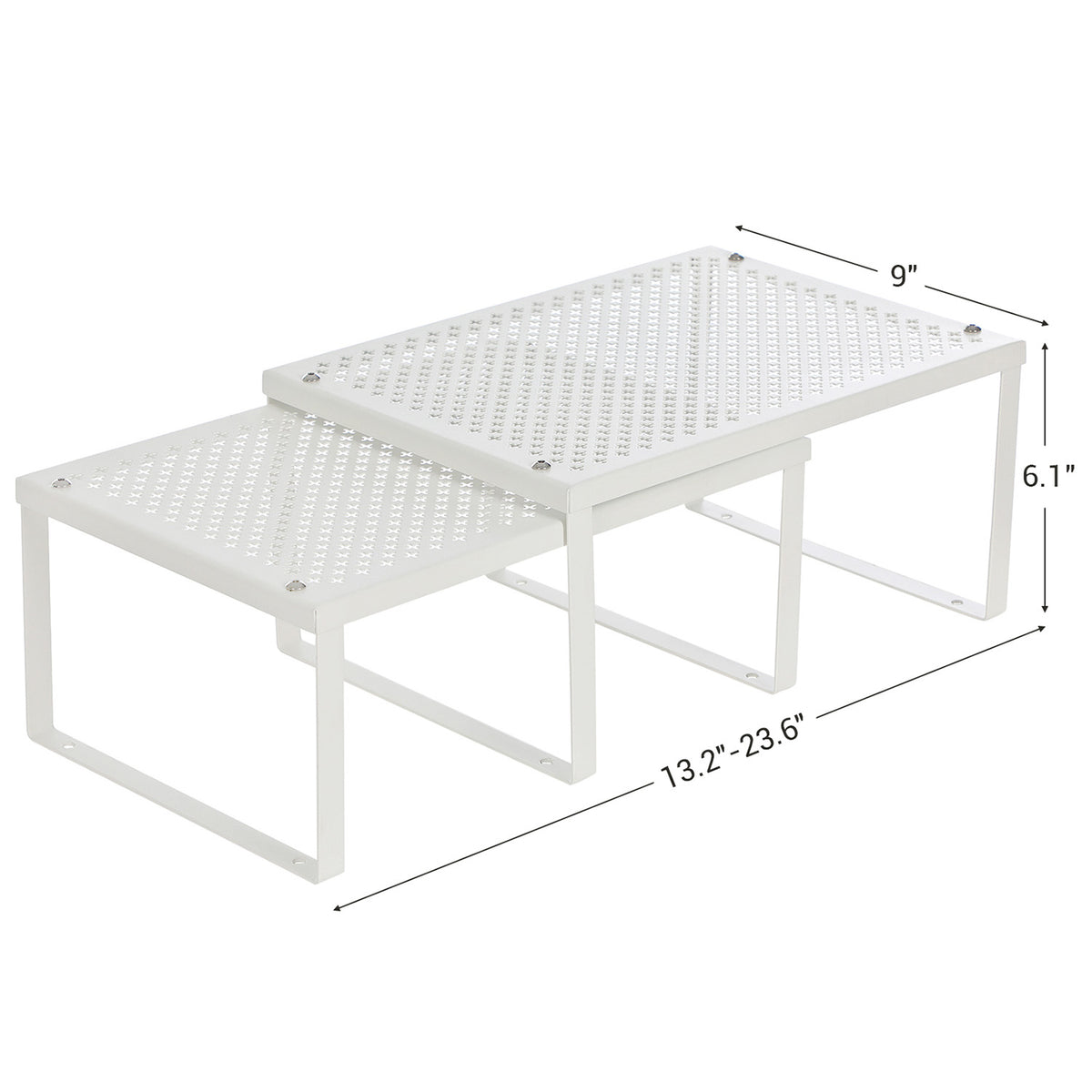 Stackable and Expandable Spice Racks - Set of 2