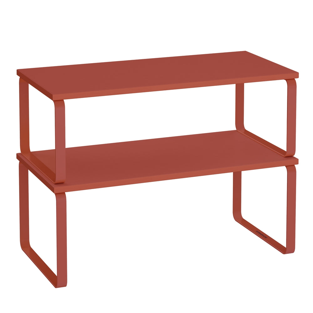 Cabinet Organizer Shelf - Set of 2 - Mandarin Red (UKCS200Y02)