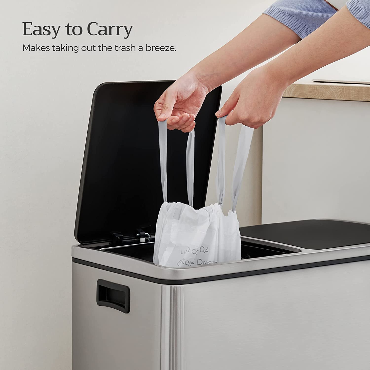 Trash Bags for 8-Gallon (30L) Trash Cans - White