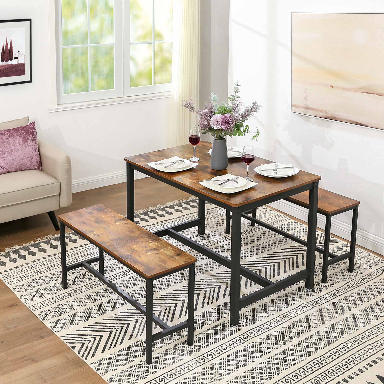 Set of 2 Dining Table Benches