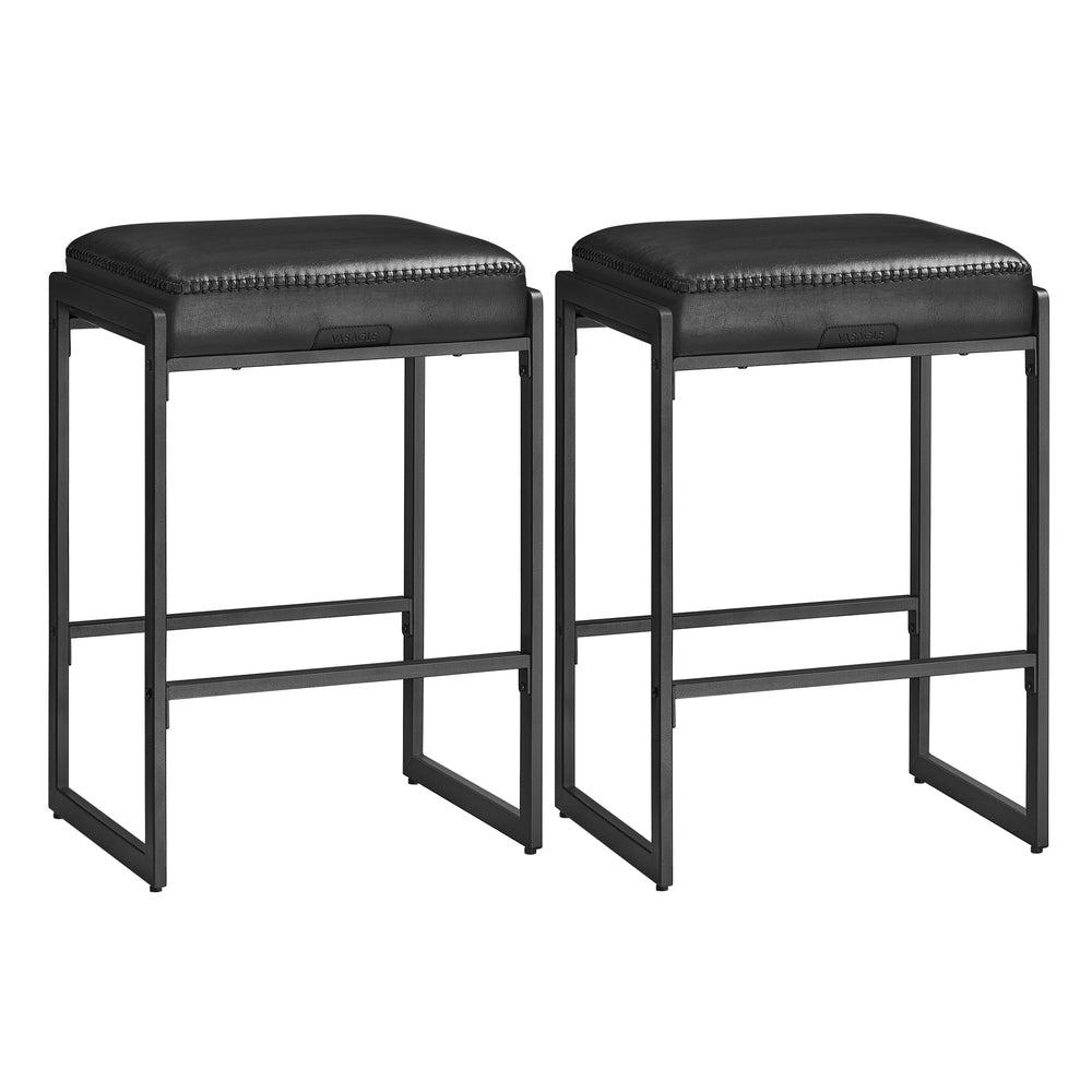 EKHO Collection - Counter Height Bar Stools - Ink Black